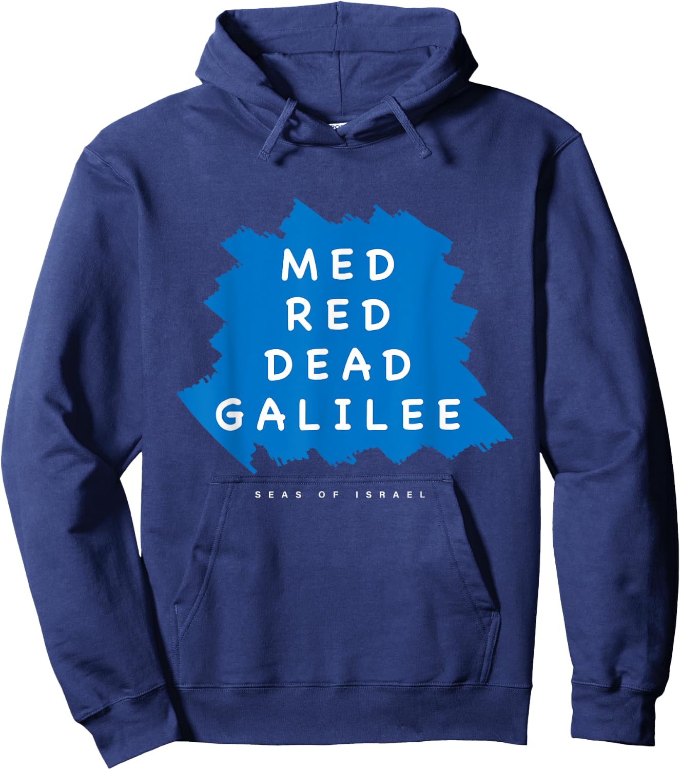 Med Red Dead Galilee Sea Israel Hoodie - Hoodie | Navy