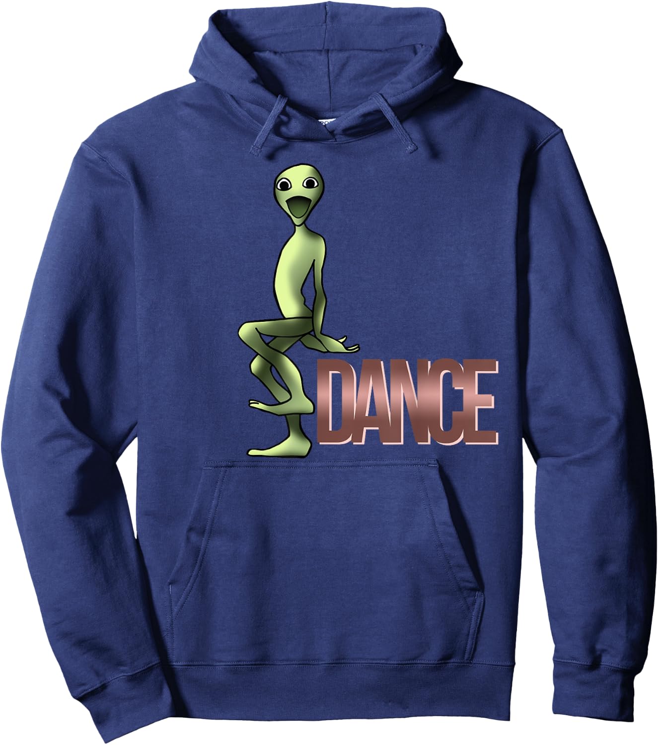 Funny Alien Dance green Frog Shirt Gift Cosita Shirts Hoodie - Hoodie | Navy
