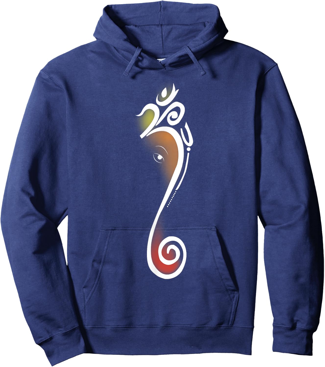 Artistic Om Lord Ganesha . Hoodie - Hoodie | Navy