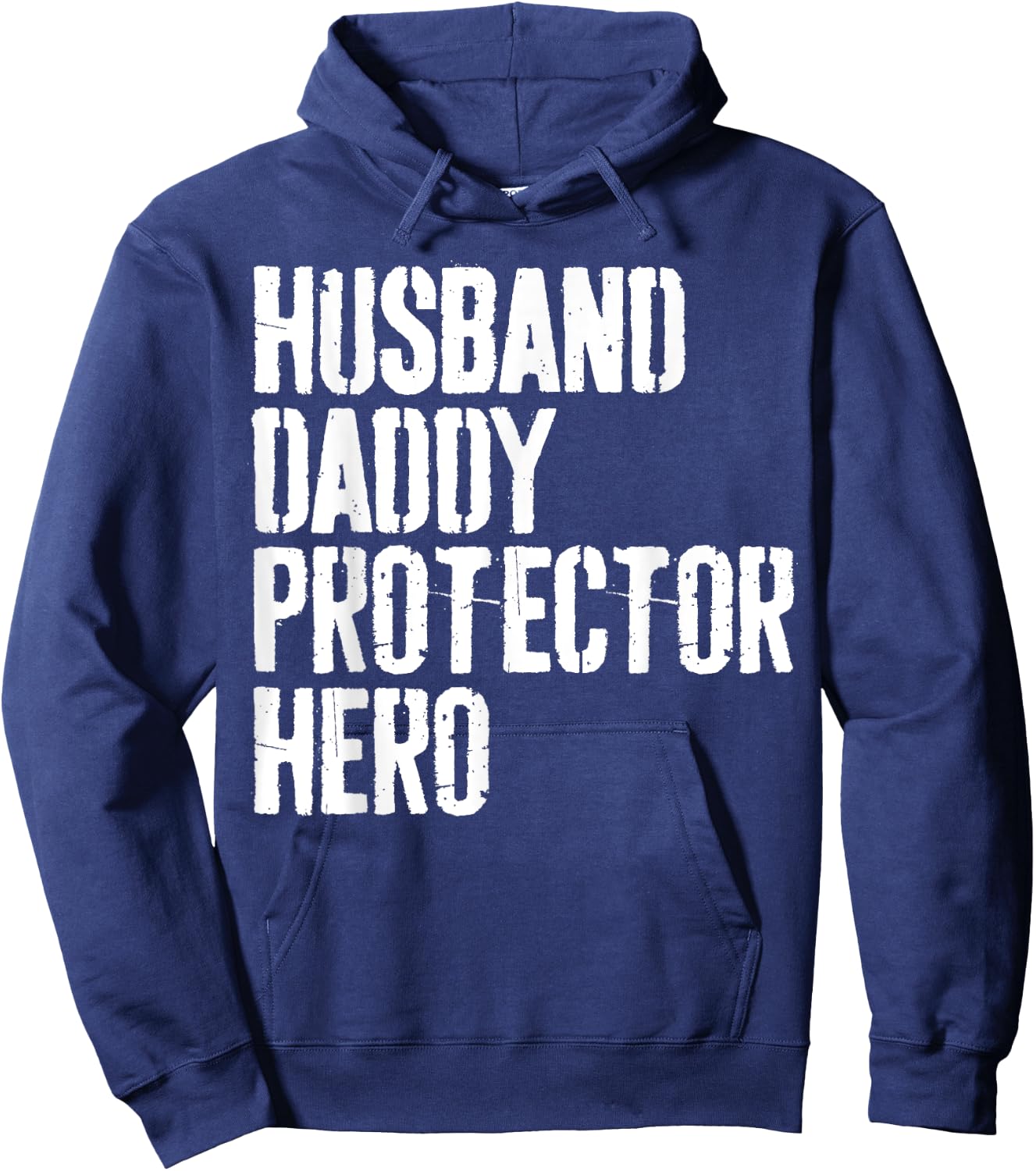 Husband Daddy Protector Hero Shirt Men Dad Fathers Day Hoodie - Hoodie | Navy