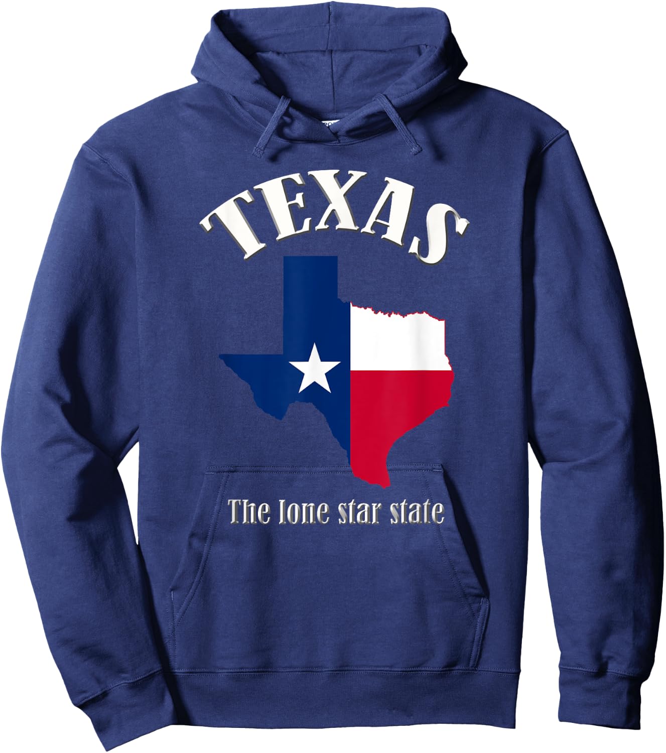 Texas The Lone Star State Hoodie - Hoodie | Navy