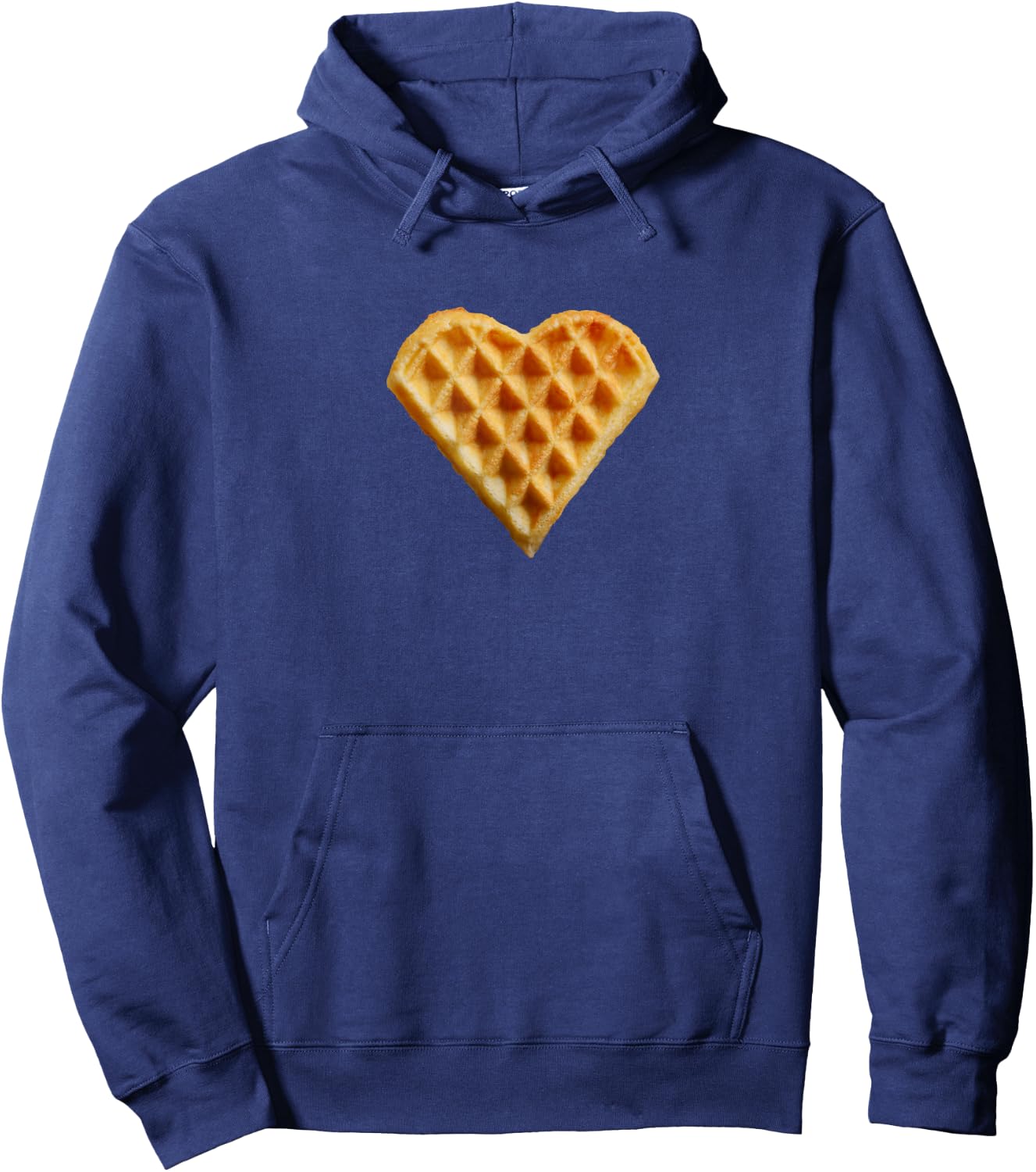 Waffle Heart Shirt for Waffle Lovers Hoodie - Hoodie | Navy