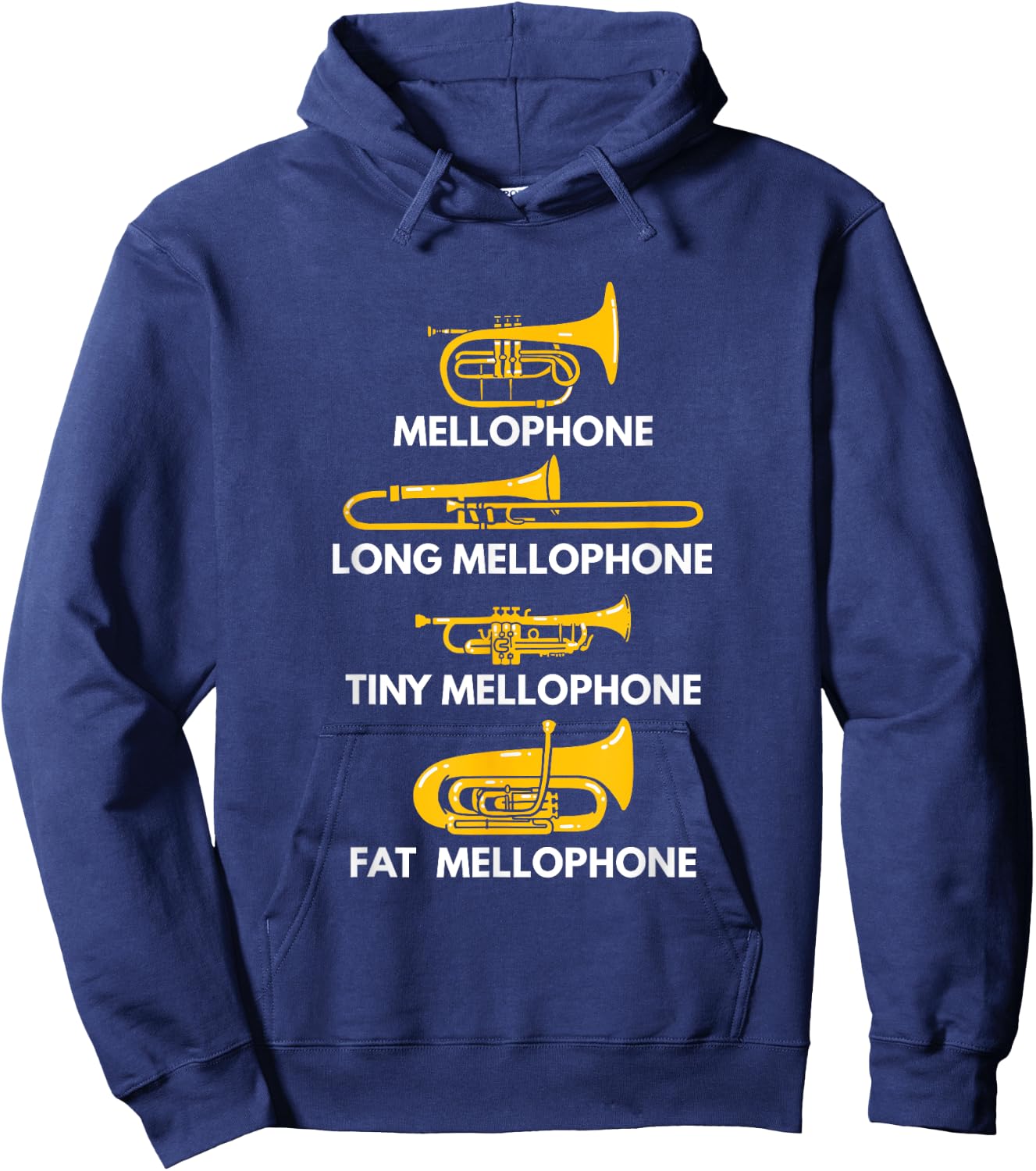 Mellophone Types of Mellophones Marching Band Mellophonist Hoodie - Hoodie | Navy
