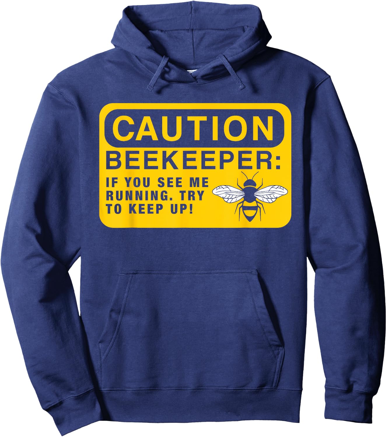 Beekeeping Gift Funny Beekeeping Caution Beekeeper Hoodie - Hoodie | Navy