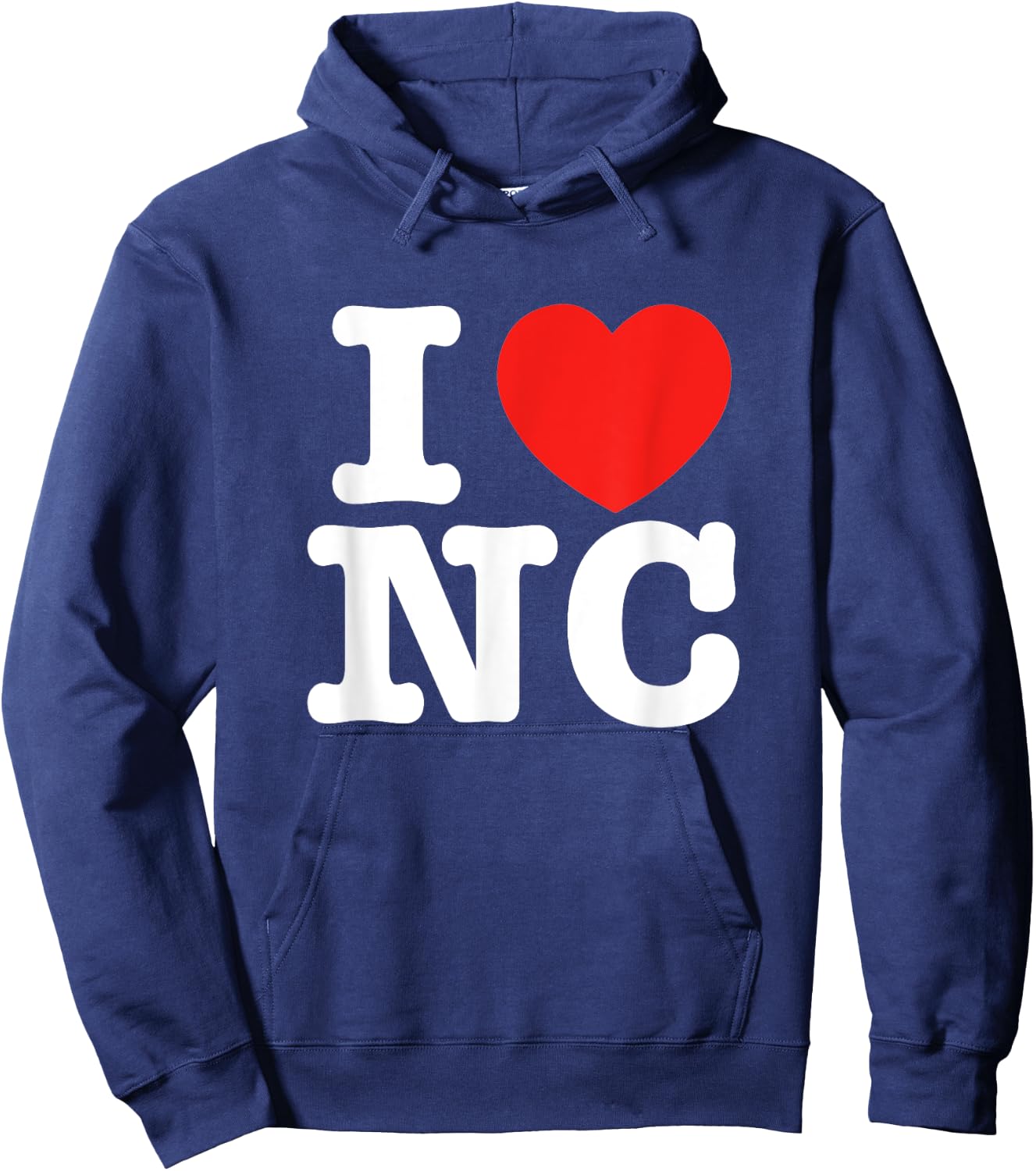 I Heart North Carolina (NC) Love Hoodie - Hoodie | Navy