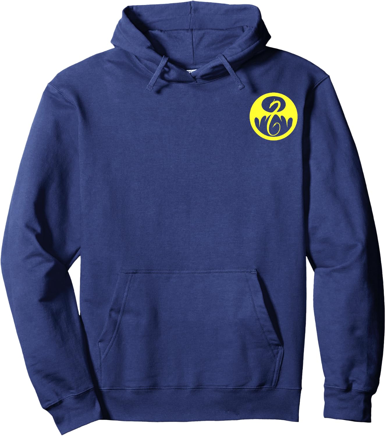 Marvel Iron Fist Pocket Symbol Graphic Hoodie - Hoodie | Navy