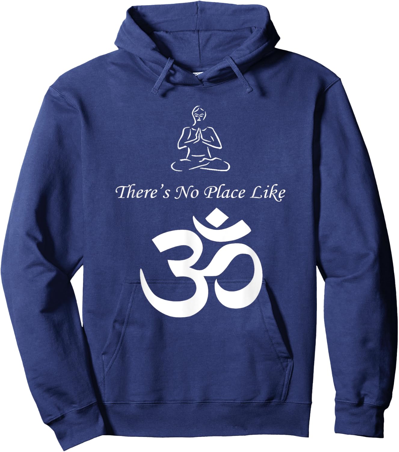 There's No Place Like OM Yoga Hoodie - Hoodie | Navy