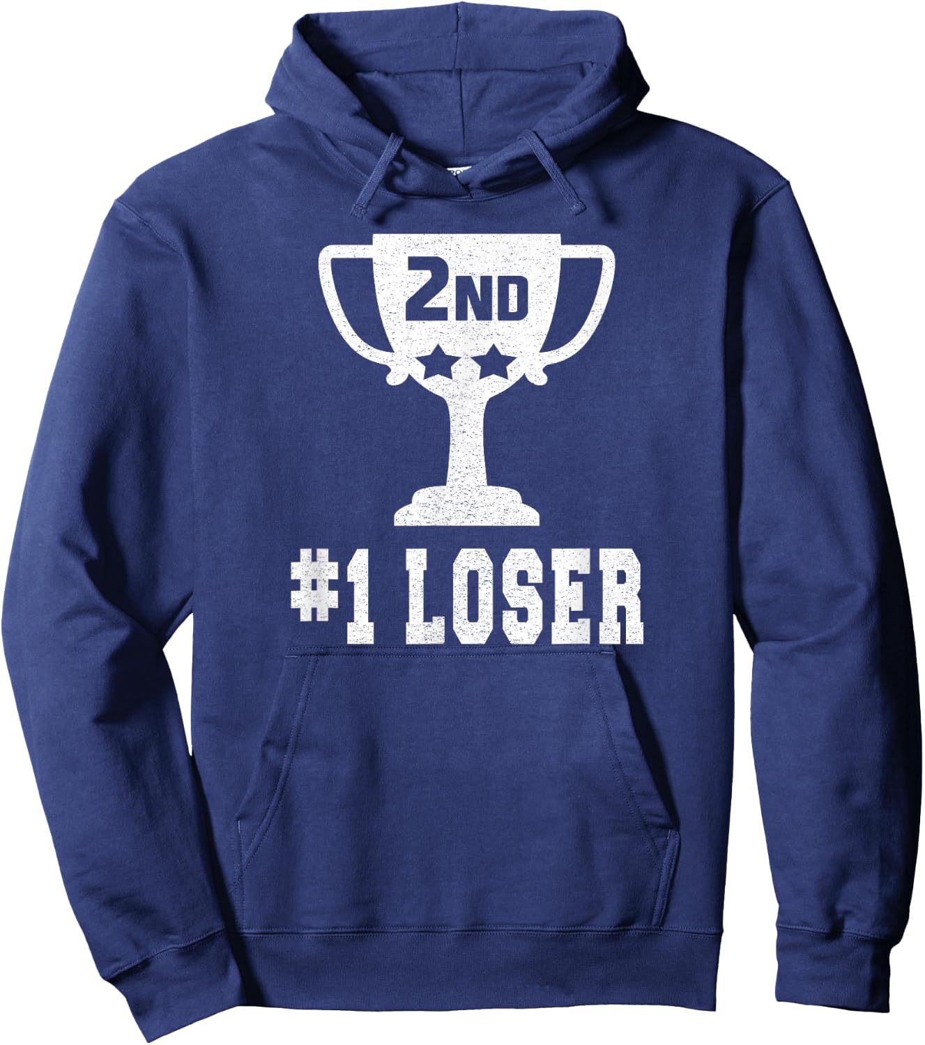 Funny 2nd Place Runner Up Gifts -Adults Black Short Sleeve Classic Fit Small Hoodie - Hoodie | Navy