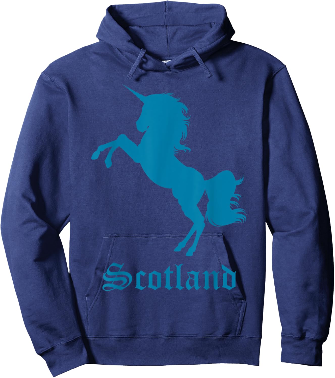 Scotland Unicorn Silhouette National Symbol Scottish Gifts Hoodie - Hoodie | Navy
