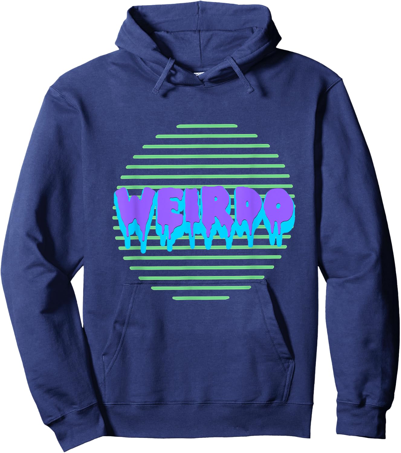 Pastel Goth Neon Kawaii WEIRDO Vaporwave Shirt Hoodie - Hoodie | Navy