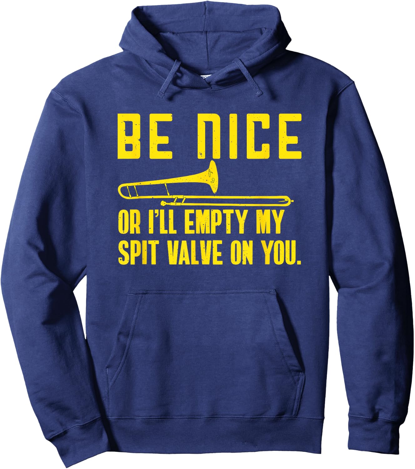 Trombone Player Shirt - Trombone Funny Band Hoodie - Hoodie | Navy