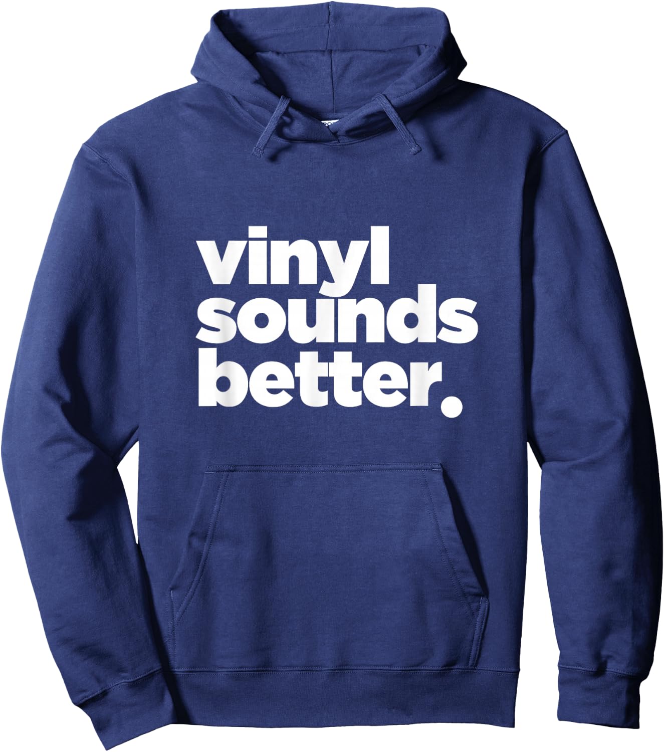 Vinyl Sounds Better Hoodie - Hoodie | Navy