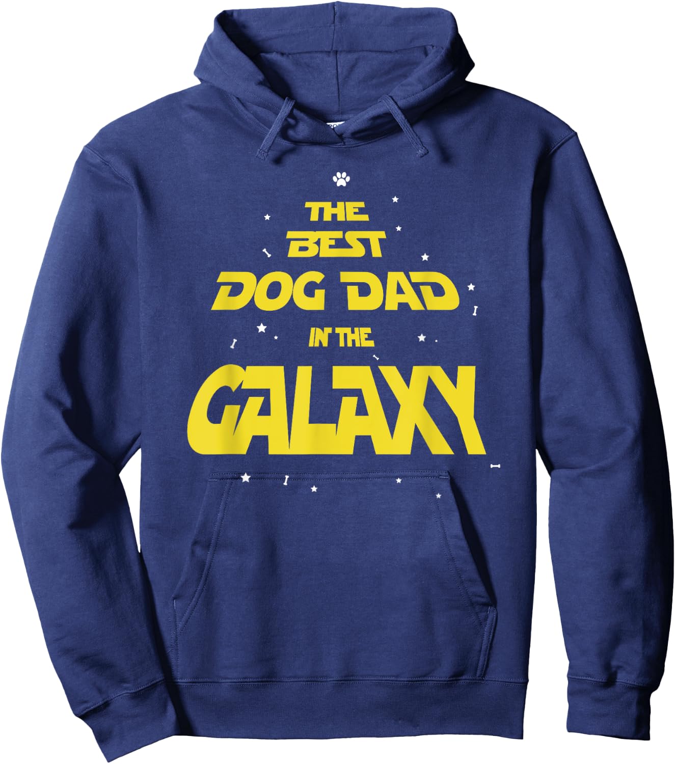 Funny Dog Dad Best Dog Dad in the Galaxy Men Women Girls Kids Hoodie - Hoodie | Navy