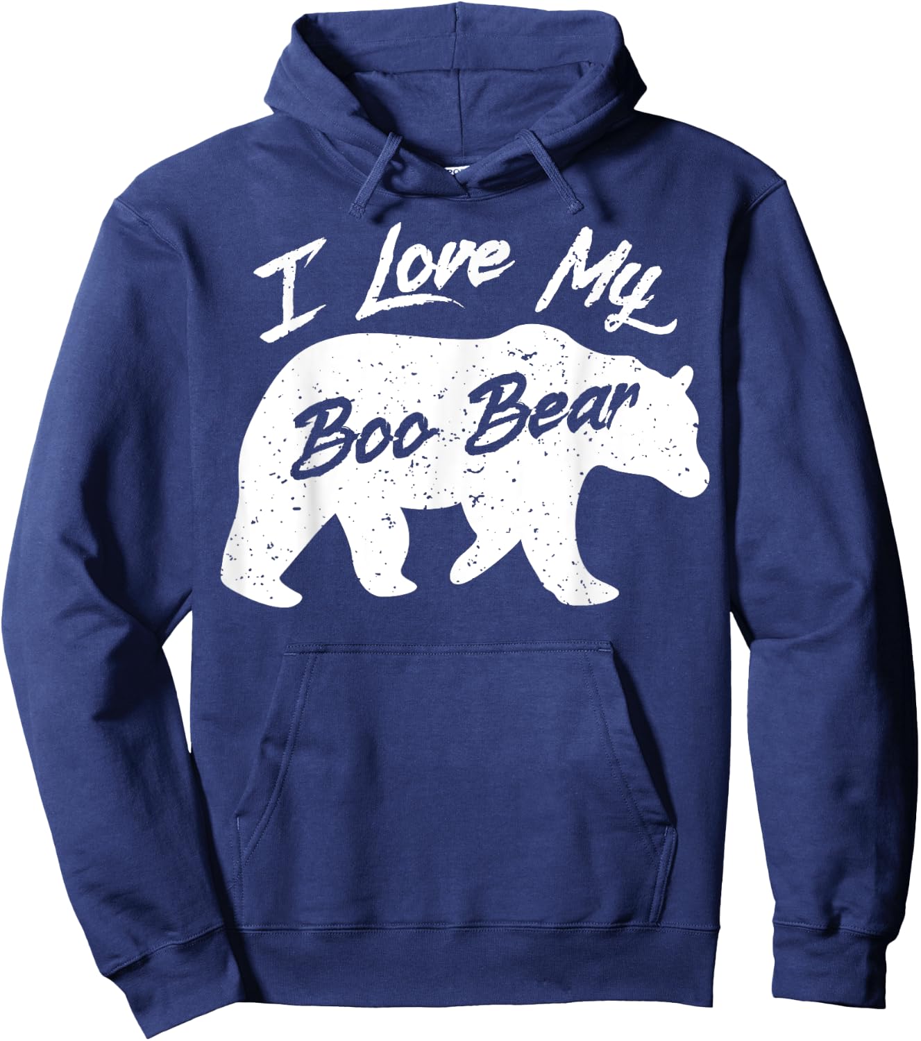 Boo Bear Shirt | Polar Bear Spirit Bear Halloween Apparel Hoodie - Hoodie | Navy