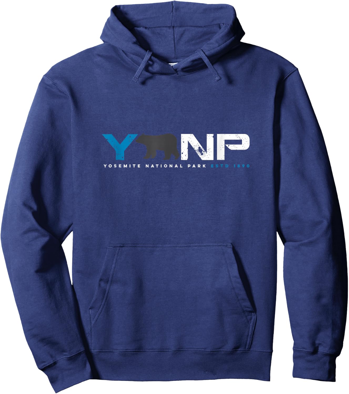 Yosemite National Park Retro Vintage Graphic Hoodie - Hoodie | Navy