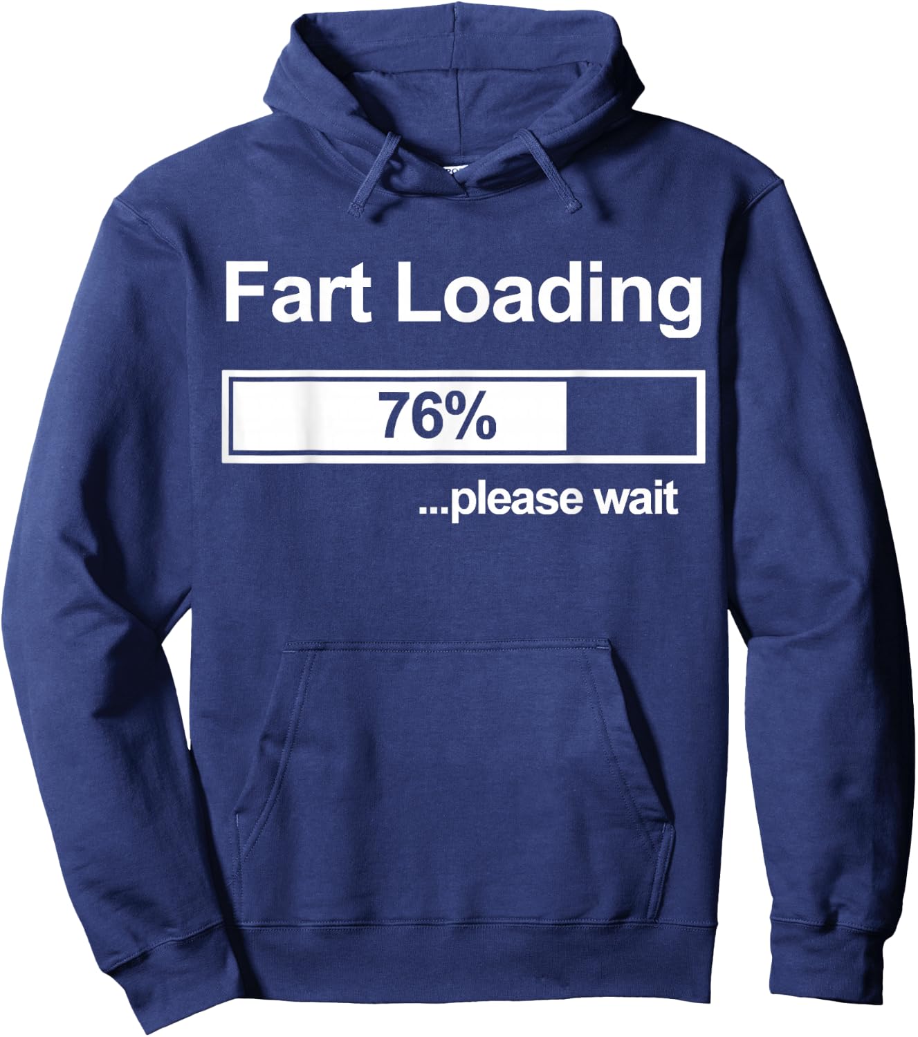 Fart Loading Women Men Kids Fart Loading Please Wait Hoodie - Hoodie | Navy