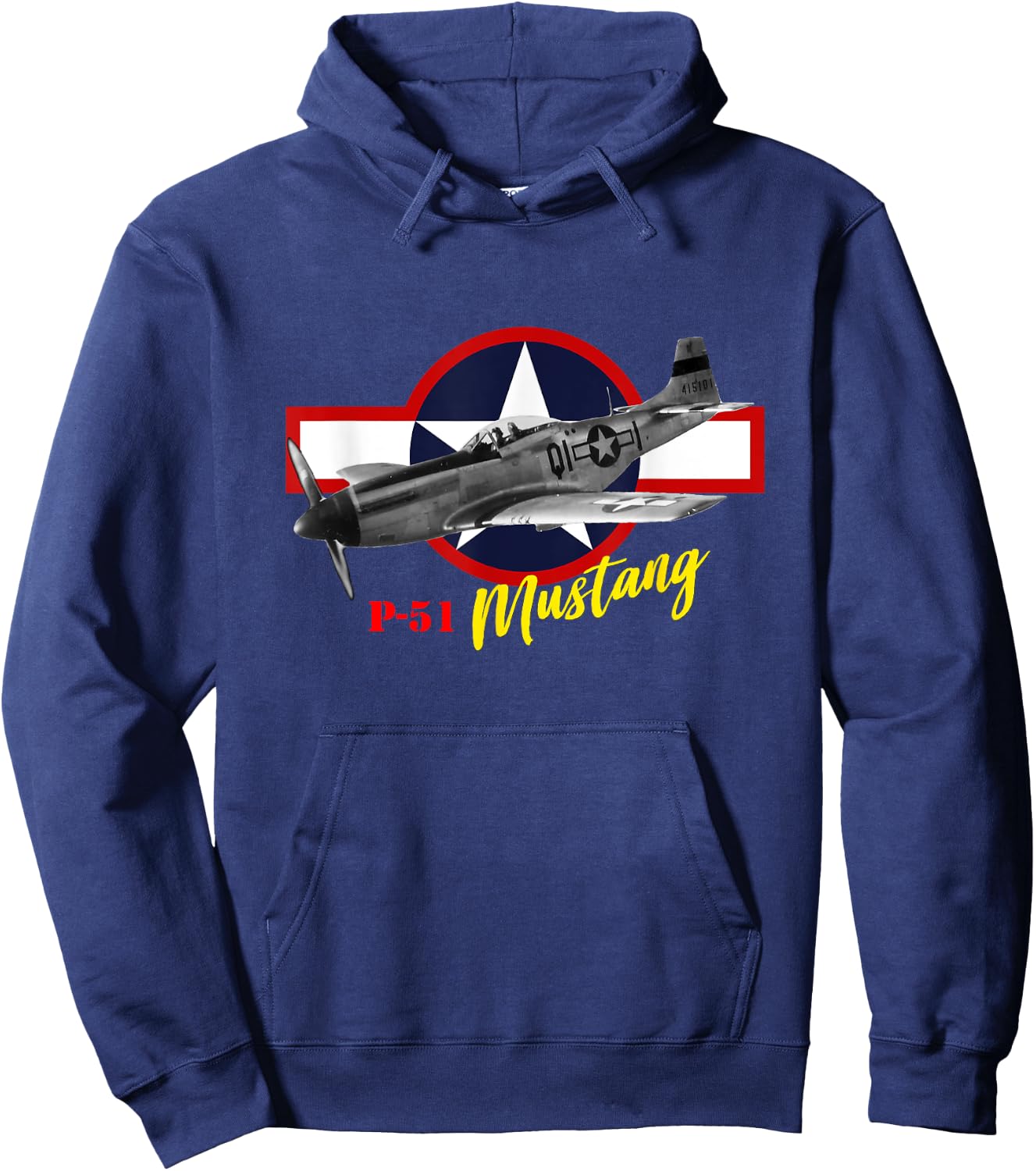 North American P-51 Mustang Hoodie - Hoodie | Navy