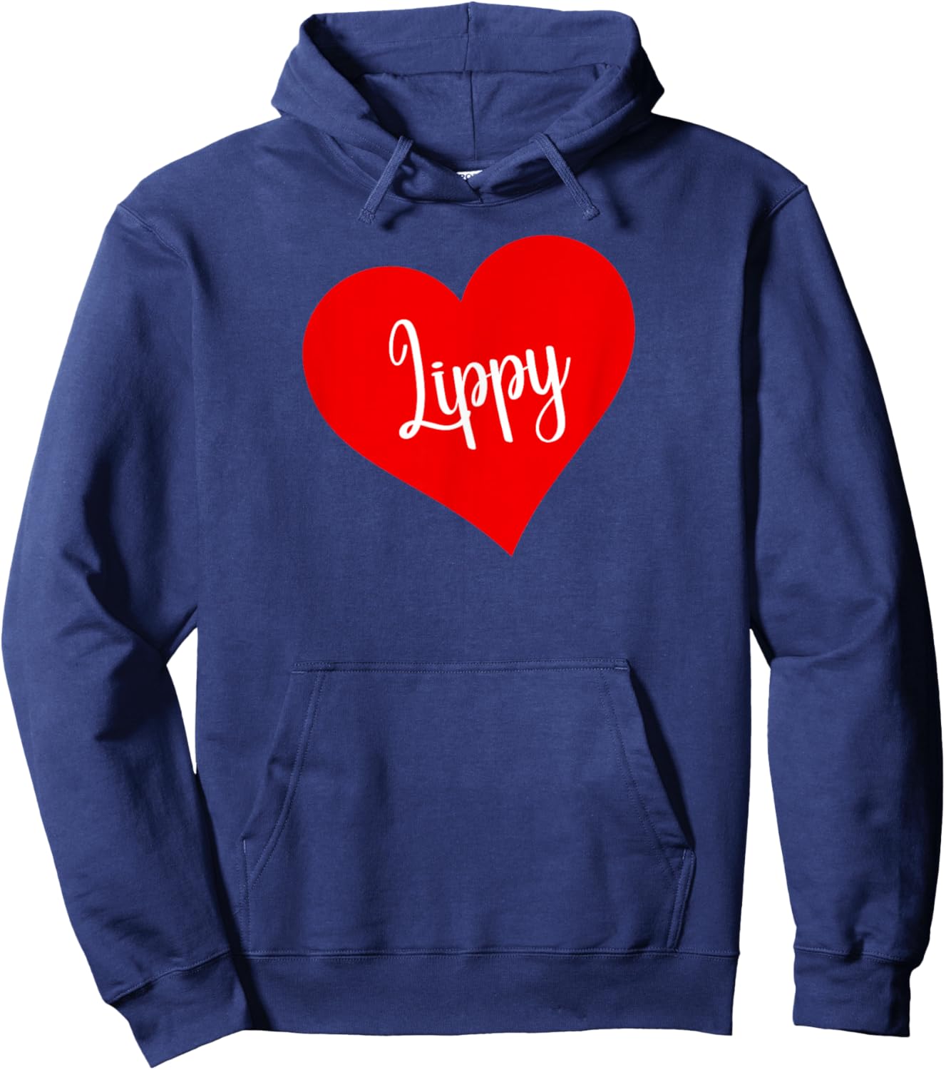 Lippy Red Heart gift Hoodie - Hoodie | Navy