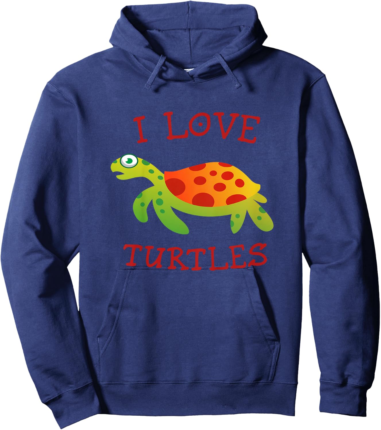 Kids Cute Turtle t Shirts for Kids | Boys and Girls Turtle Hoodie - Hoodie | Navy
