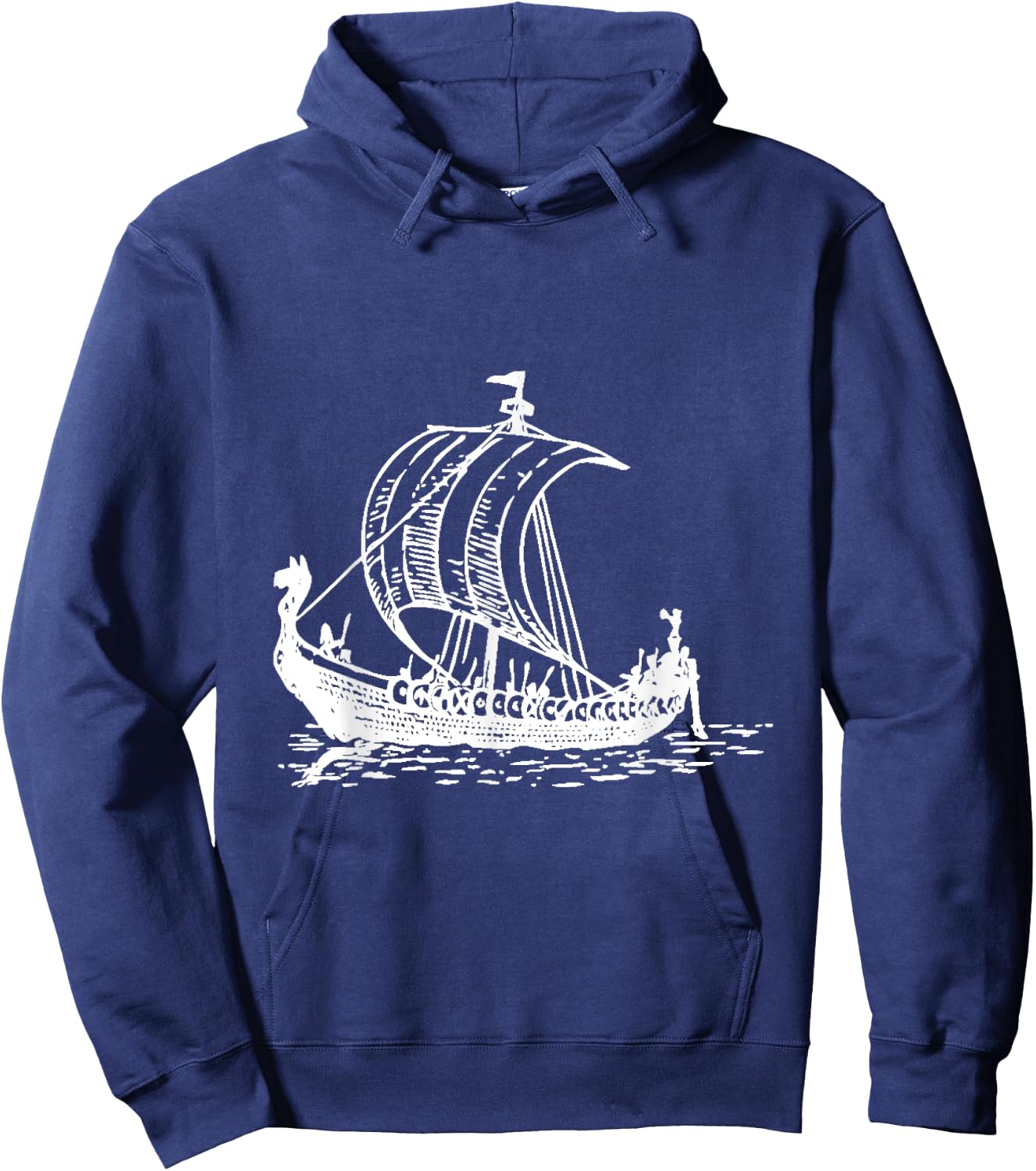 Viking Ship Design Hoodie - Hoodie | Navy