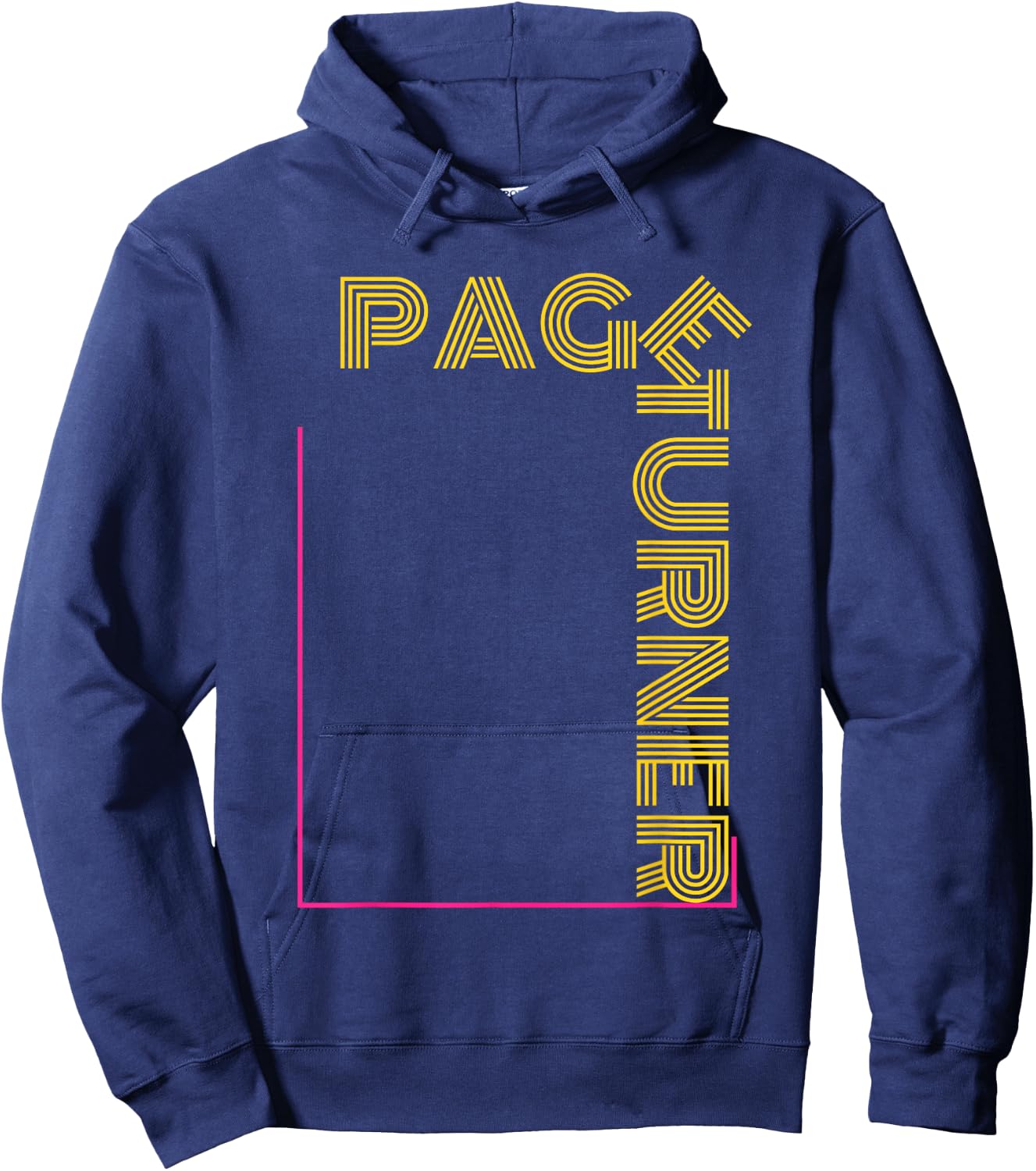 Page Turner Book Lover Library Reading School Student Reader Hoodie - Hoodie | Navy