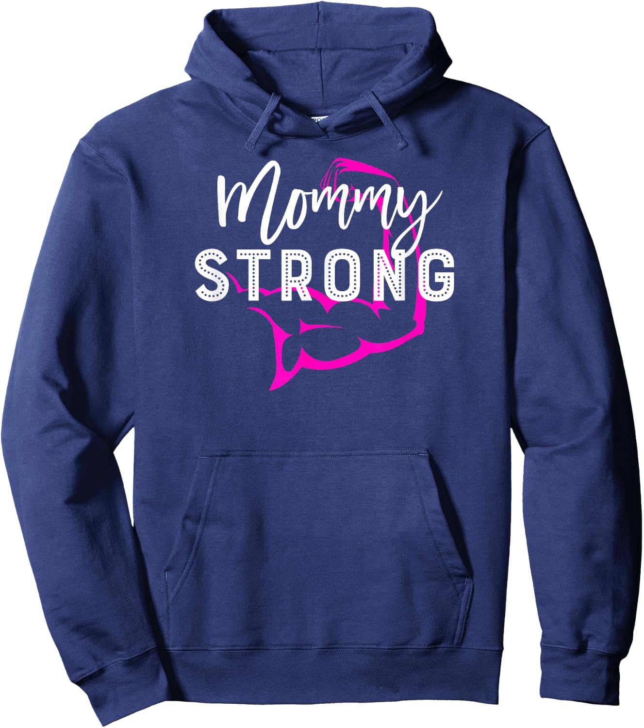 "Mommy Strong" Gym Workout Fitness Mom Mommy Hoodie - Hoodie | Navy