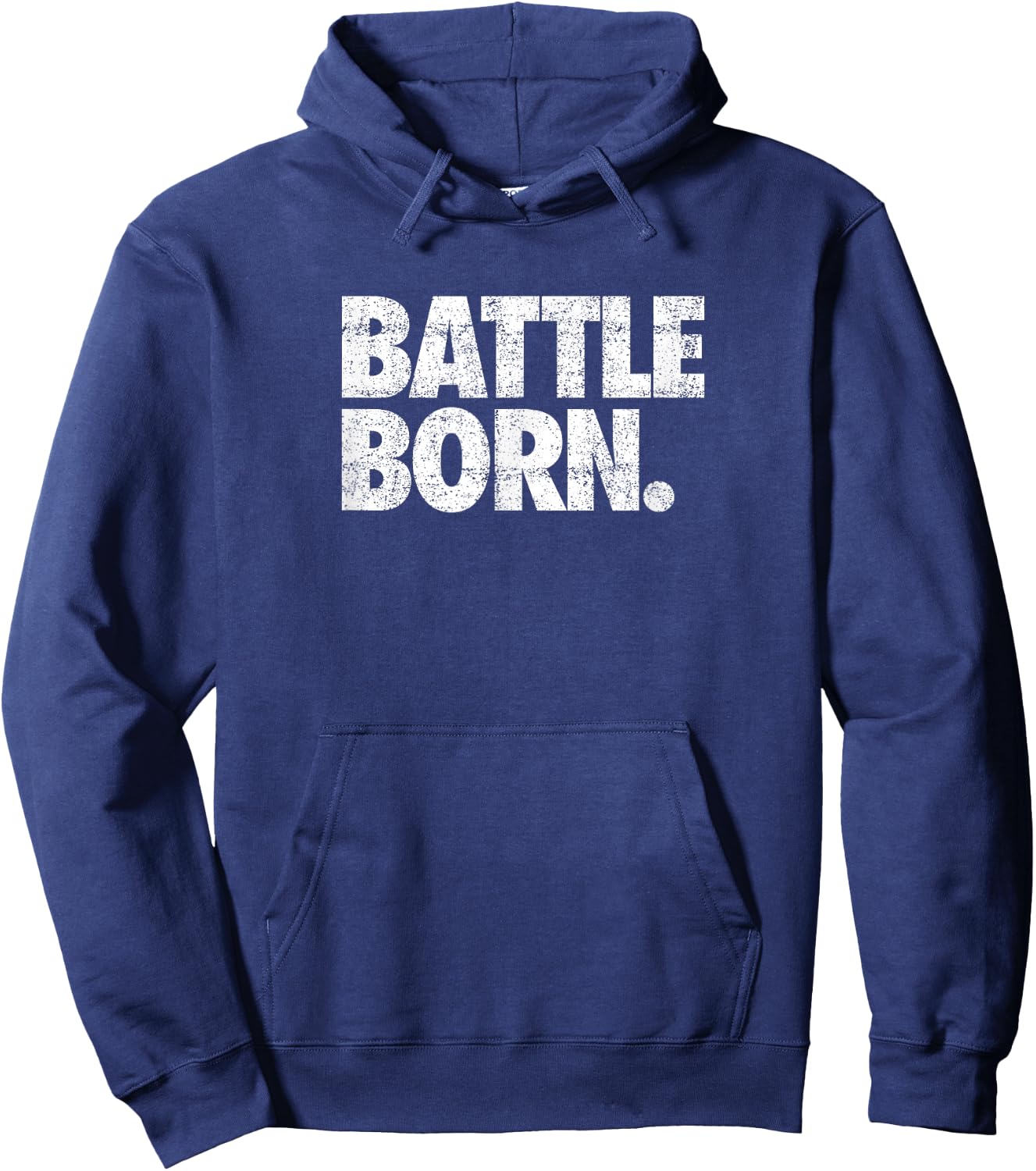 Battle Born. (distressed) - Nevada Hoodie - Hoodie | Navy