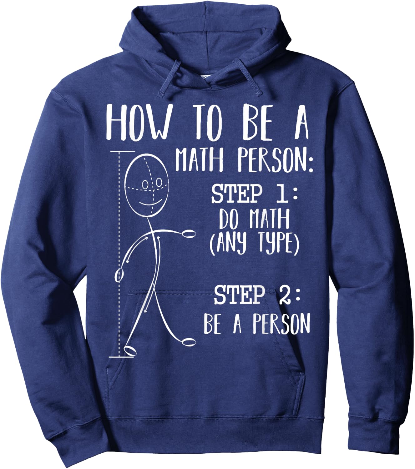 How To Be A Math Person Equation Calculation Lover Quotes Hoodie - Hoodie | Navy
