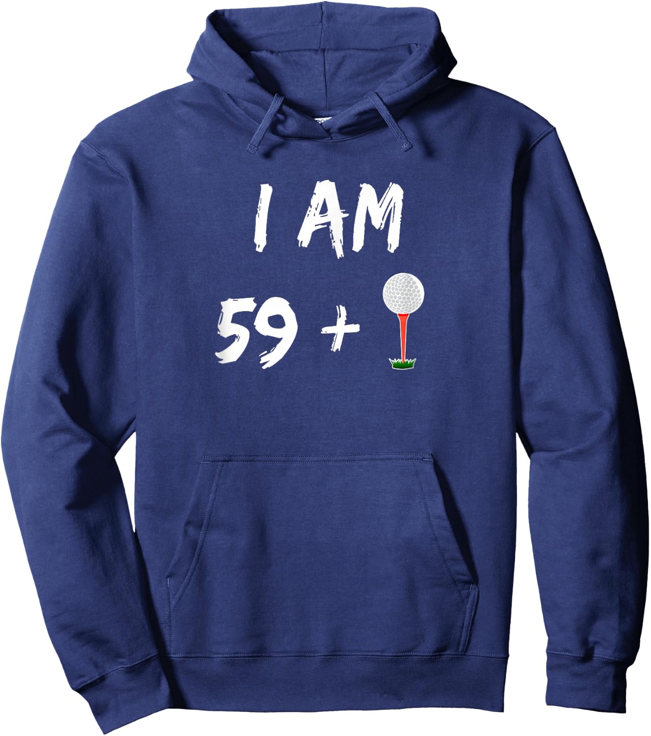 60th Birthday Golf Shirt Golfer Gift Golf Ball Party Hoodie - Hoodie | Navy