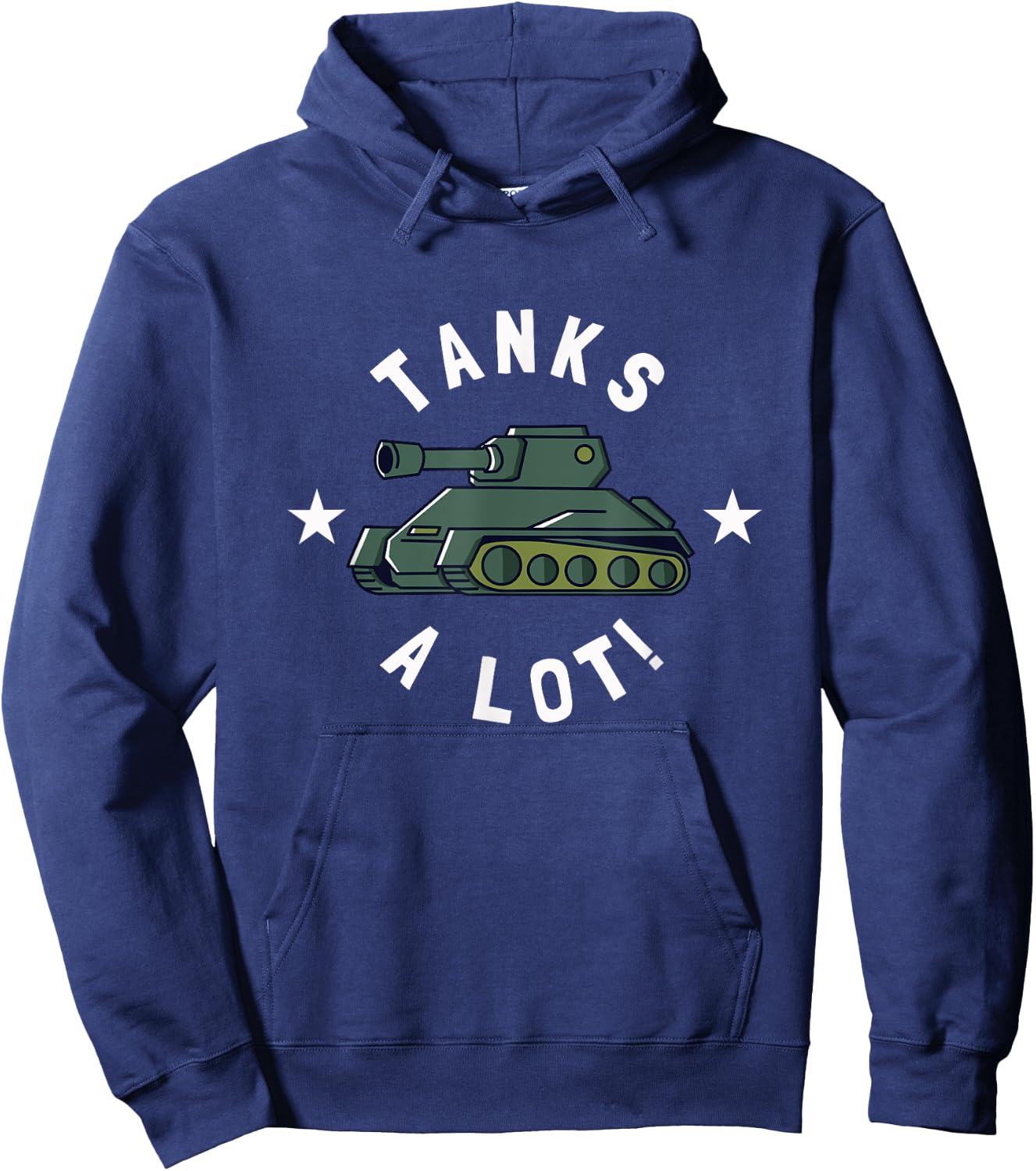 Tanks Alot! - Funny Tank Lovers Hoodie - Hoodie | Navy