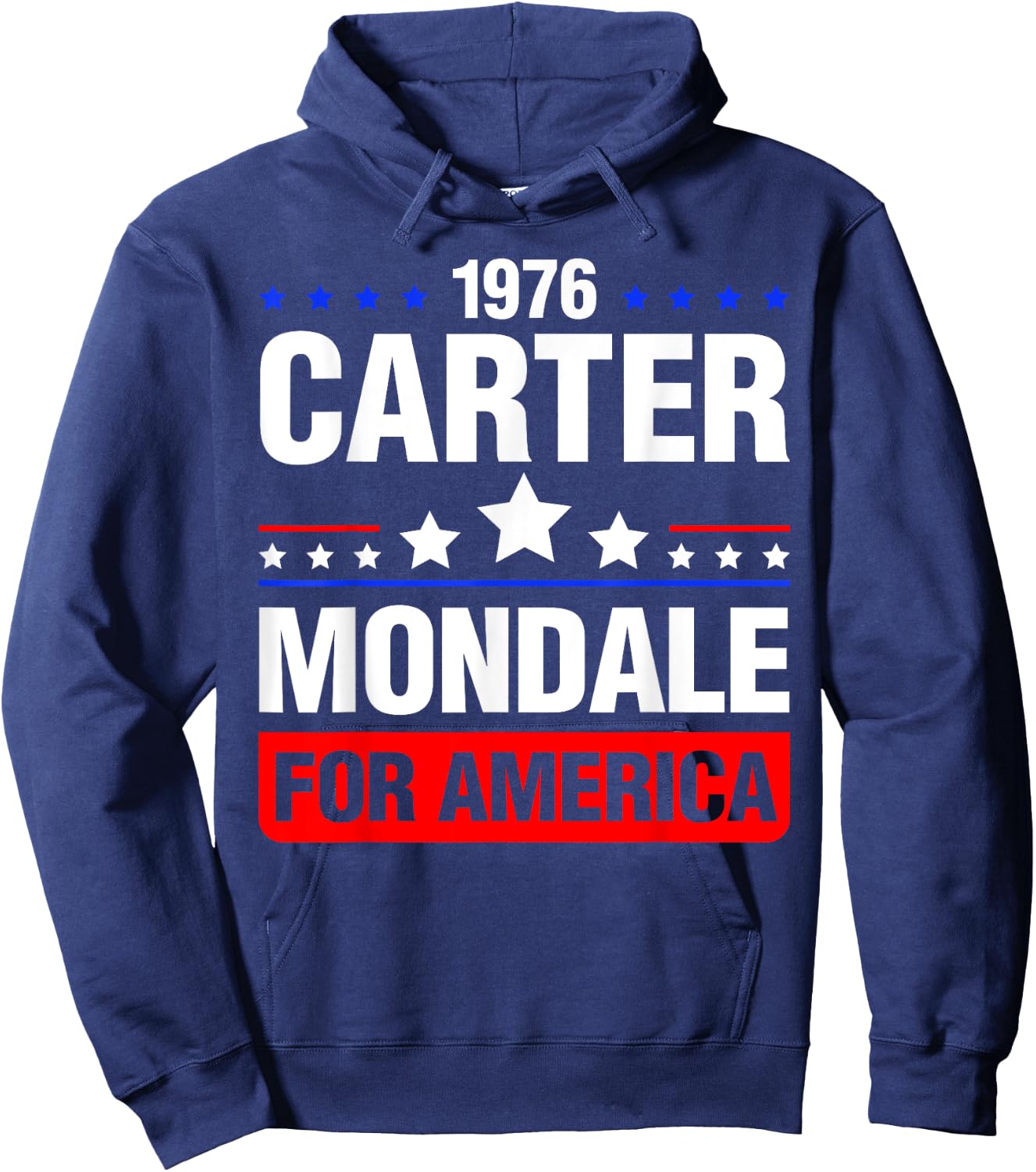 Jimmy Carter Mondale 1976 Vintage Vote President Fun Gift Hoodie - Hoodie | Navy