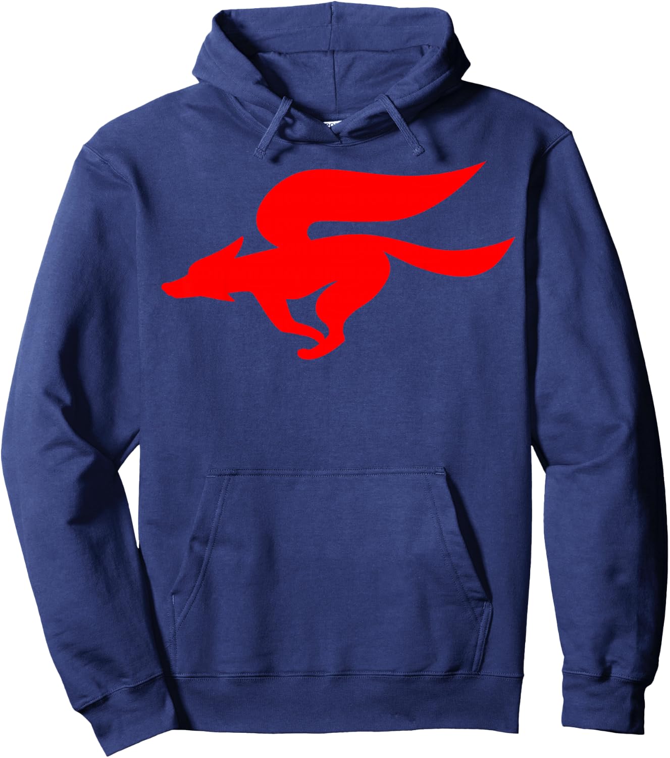 Nintendo Star Fox Retro Red Logo Graphic Hoodie - Hoodie | Navy