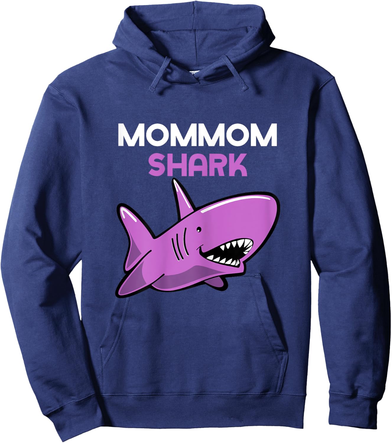MomMom Shark Funny Family Mom-Mom Hoodie - Hoodie | Navy