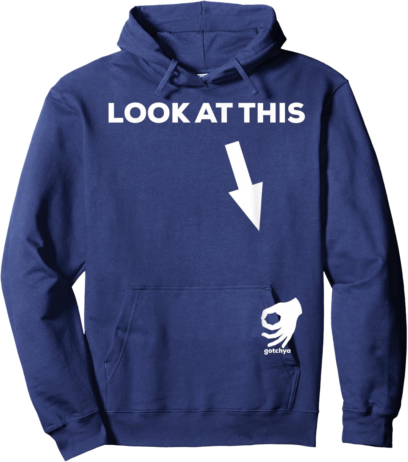 Crafty Badger Ok Hand Gotcha - Adults - Black - Small - Short Sleeve Hoodie - Hoodie | Navy