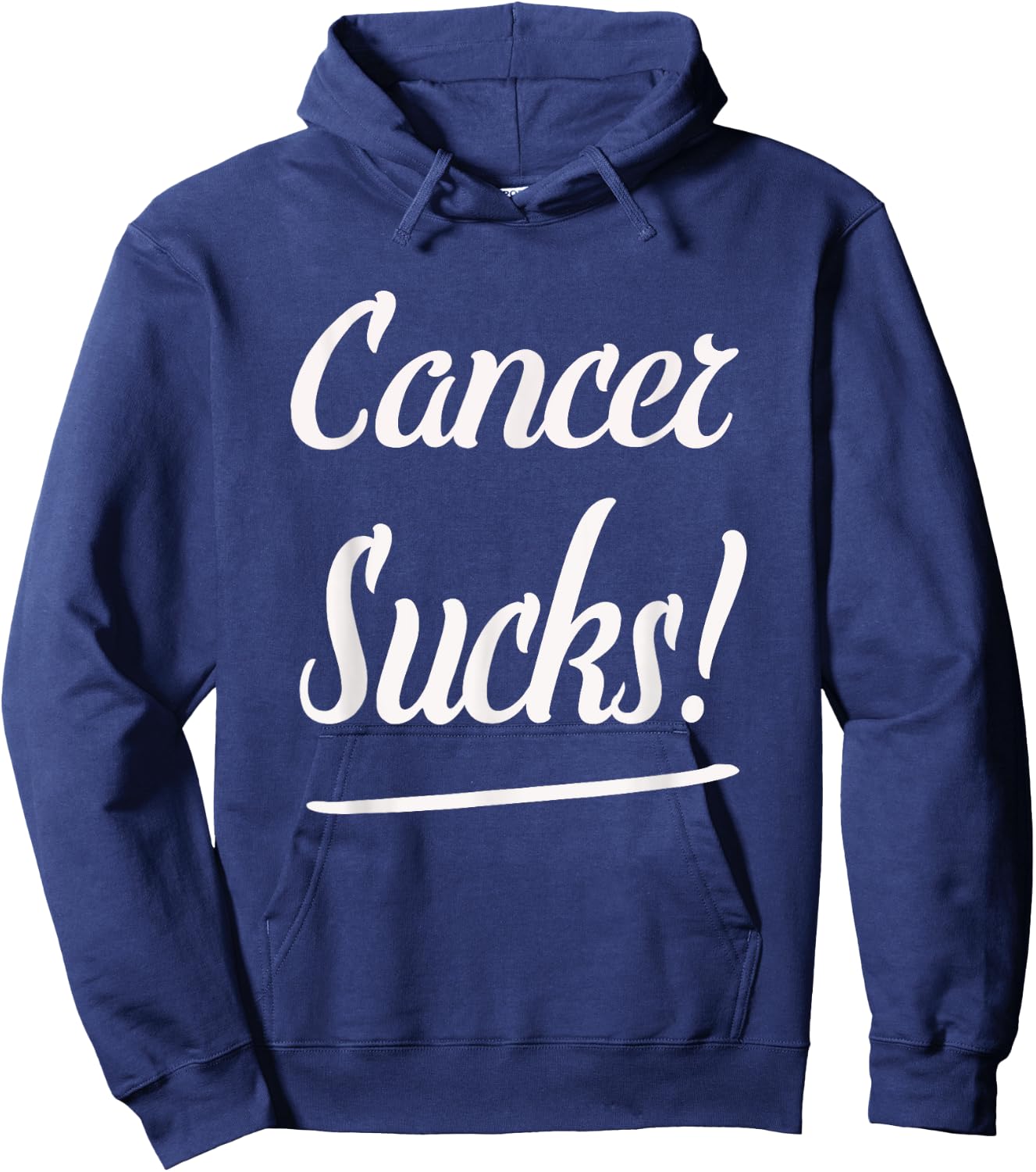 Cancer Sucks! T Shirt- Classic Fit Cancer T Shirt Hoodie - Hoodie | Navy