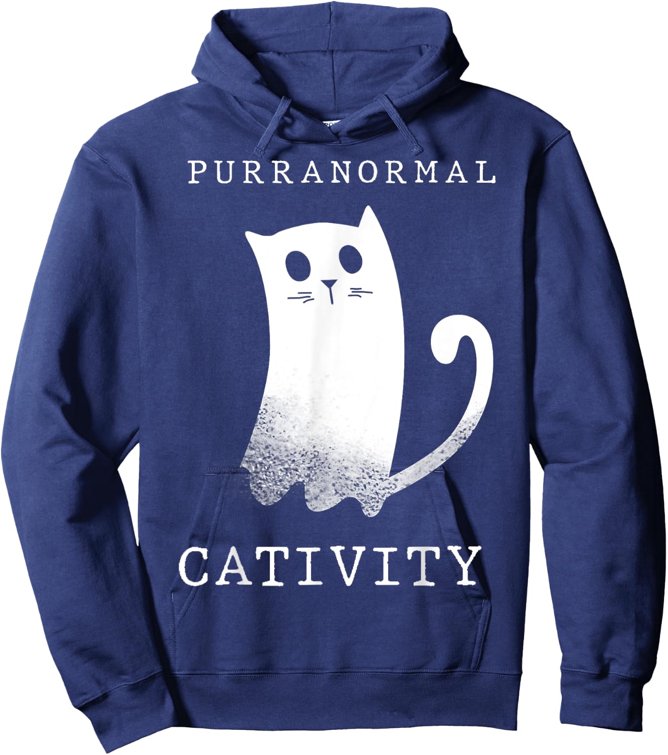 Purranormal Cativity Ghost Cat Shirt Hoodie - Hoodie | Navy