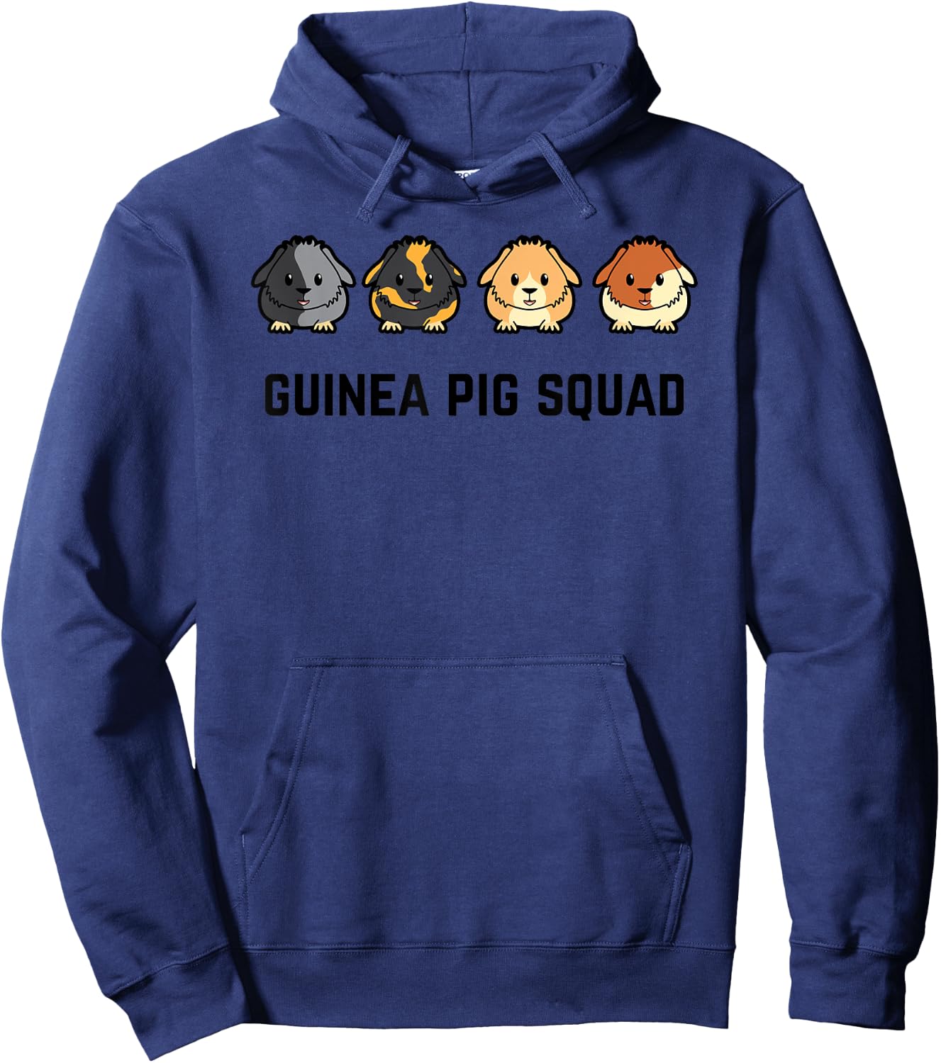 Cute Cavy Guinea Pig Rodent Team Squad Hoodie - Hoodie | Navy