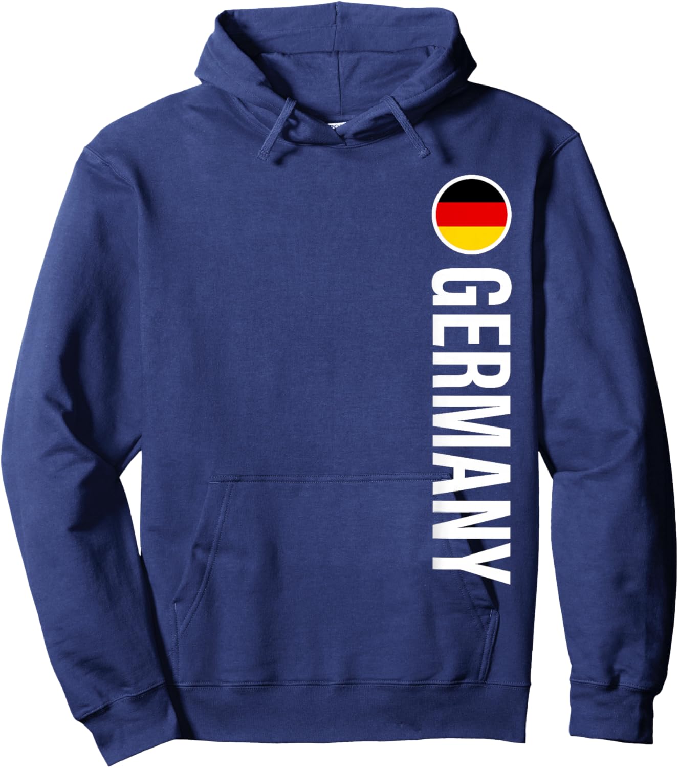 Germany Flag Vertical Hoodie - Hoodie | Navy