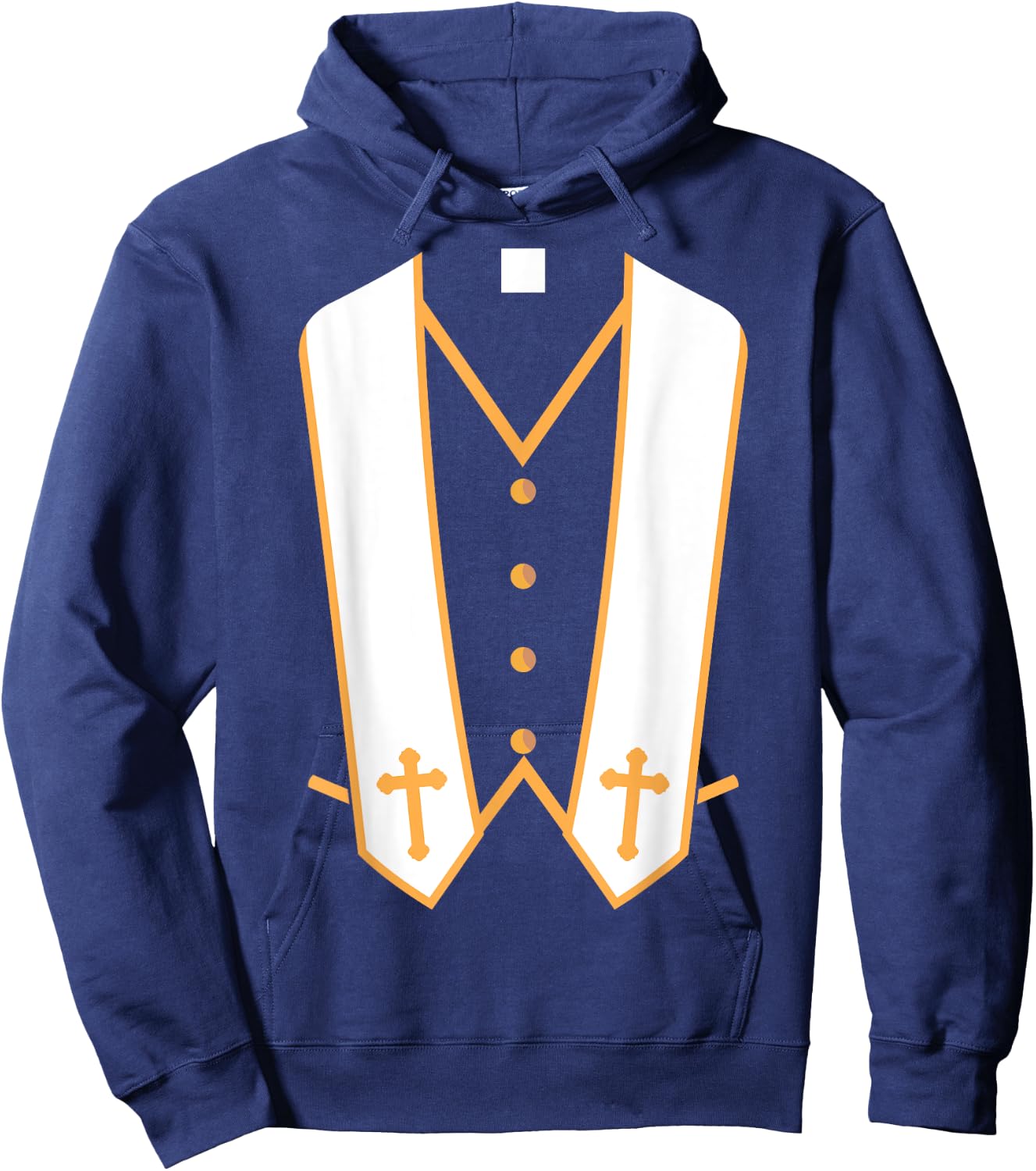Priest Costume Halloween Shirt - Preacher Shirt Hoodie - Hoodie | Navy