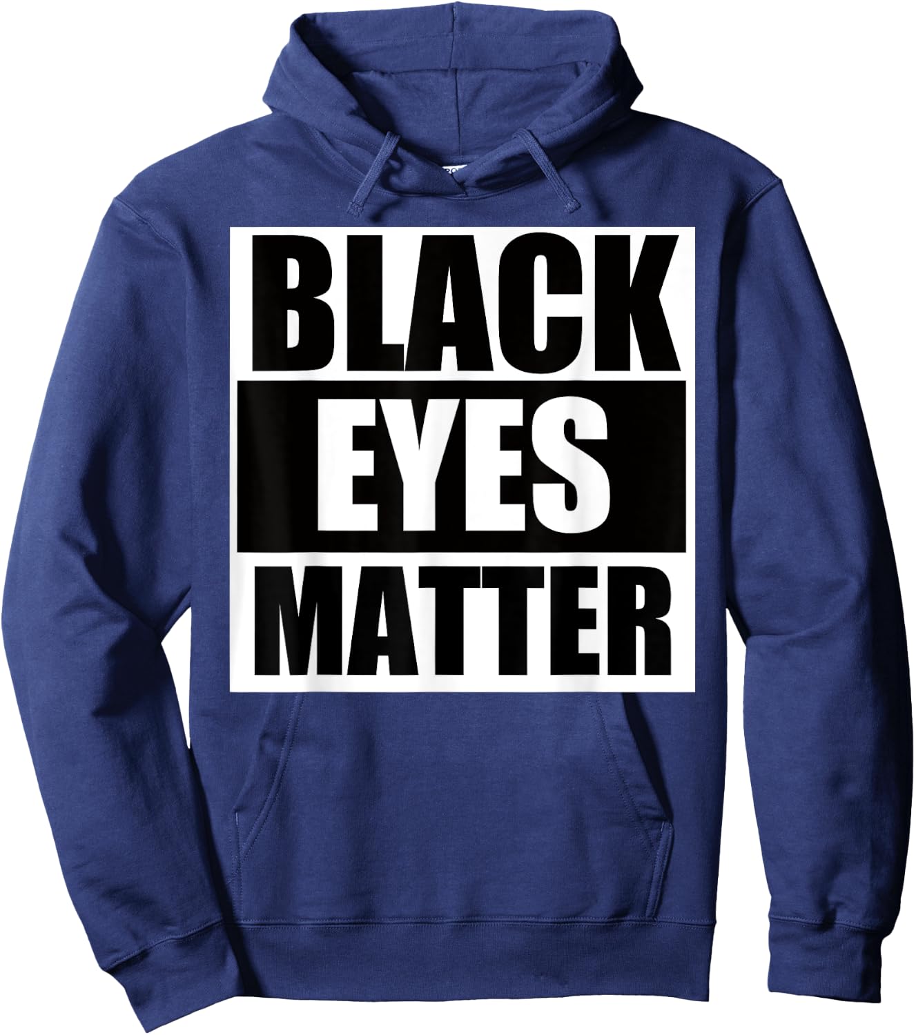 Black Eyes Matter Funny Fighting Hoodie - Hoodie | Navy