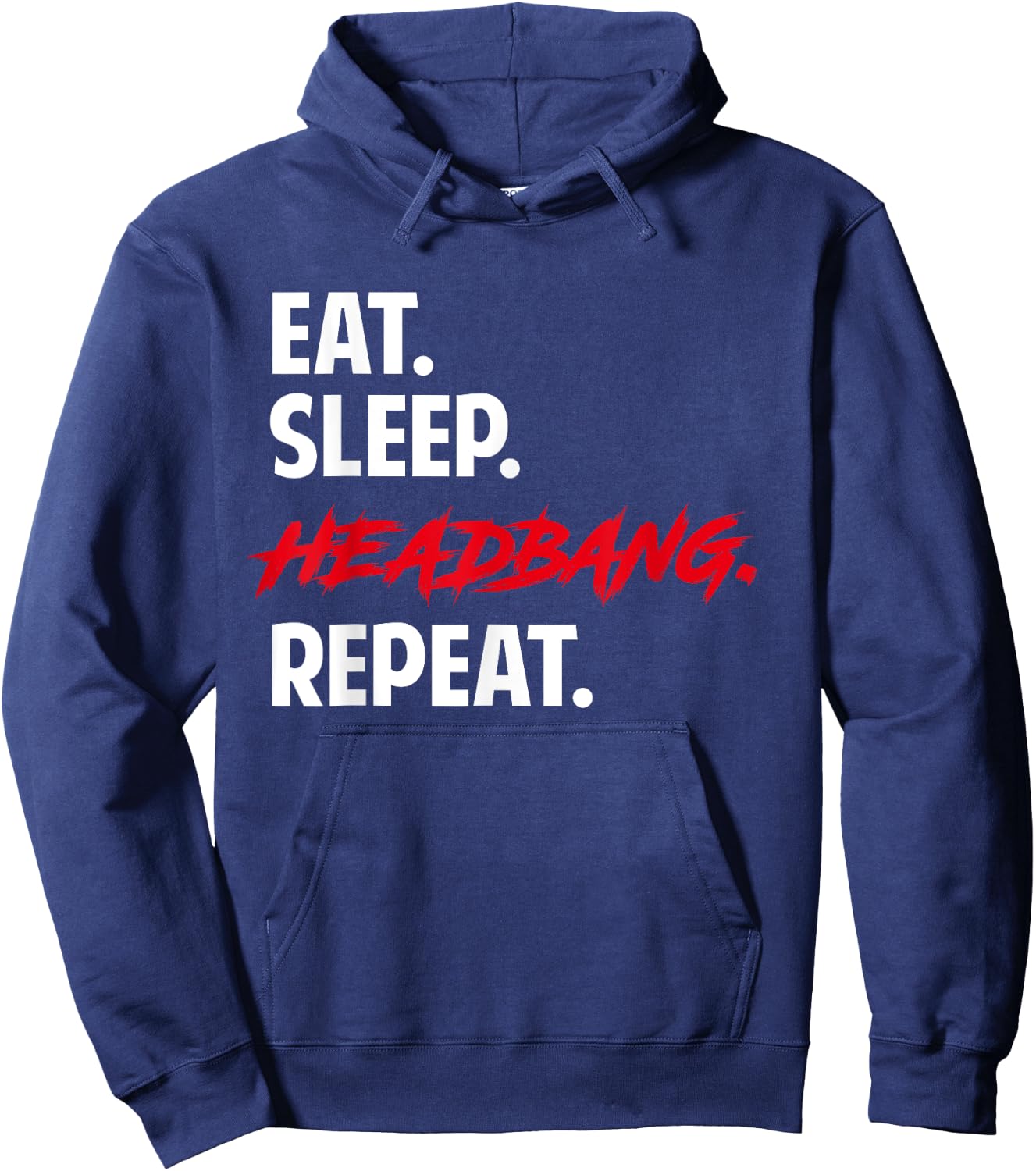 Funny Metal Hardrock Headbanger's Rock Music Festival Hoodie - Hoodie | Navy