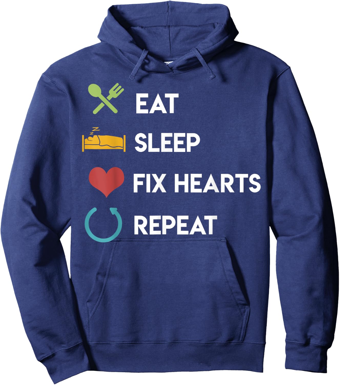 Cardiology Shirt Cardiologist Gifts Heart Doctor Med Hoodie - Hoodie | Navy