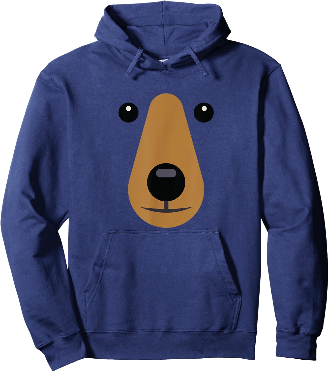 Bear Face Cute Easy Halloween Costume Kids Adults Hoodie - Hoodie | Navy