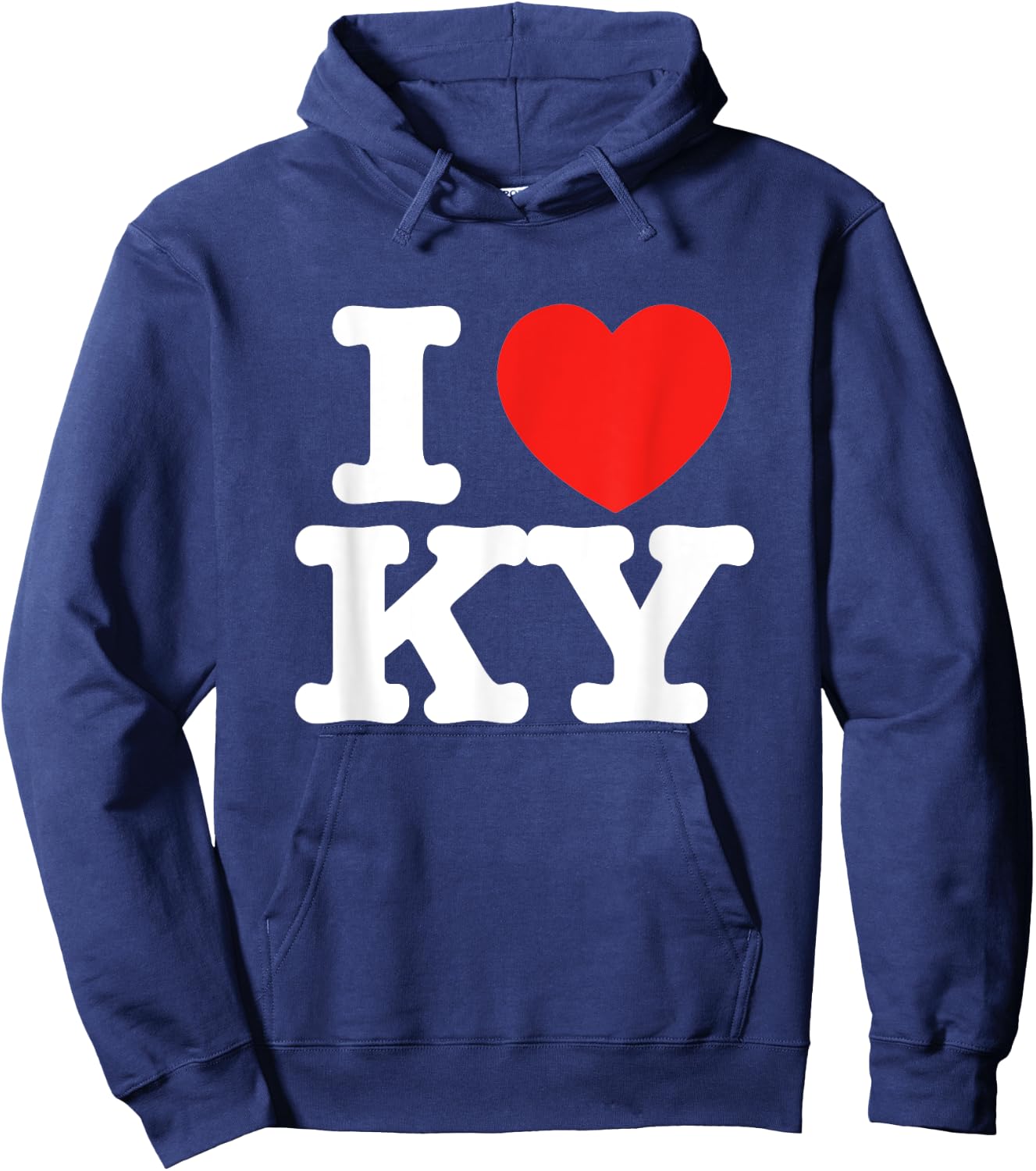 I Heart Kentucky (KY) Love Hoodie - Hoodie | Navy