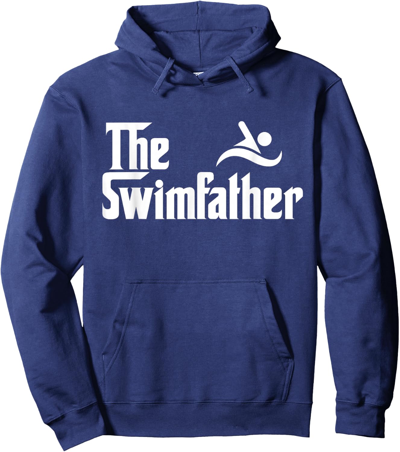 The Swim Father Funny Swimming Swimmer Gift Hoodie - Hoodie | Navy