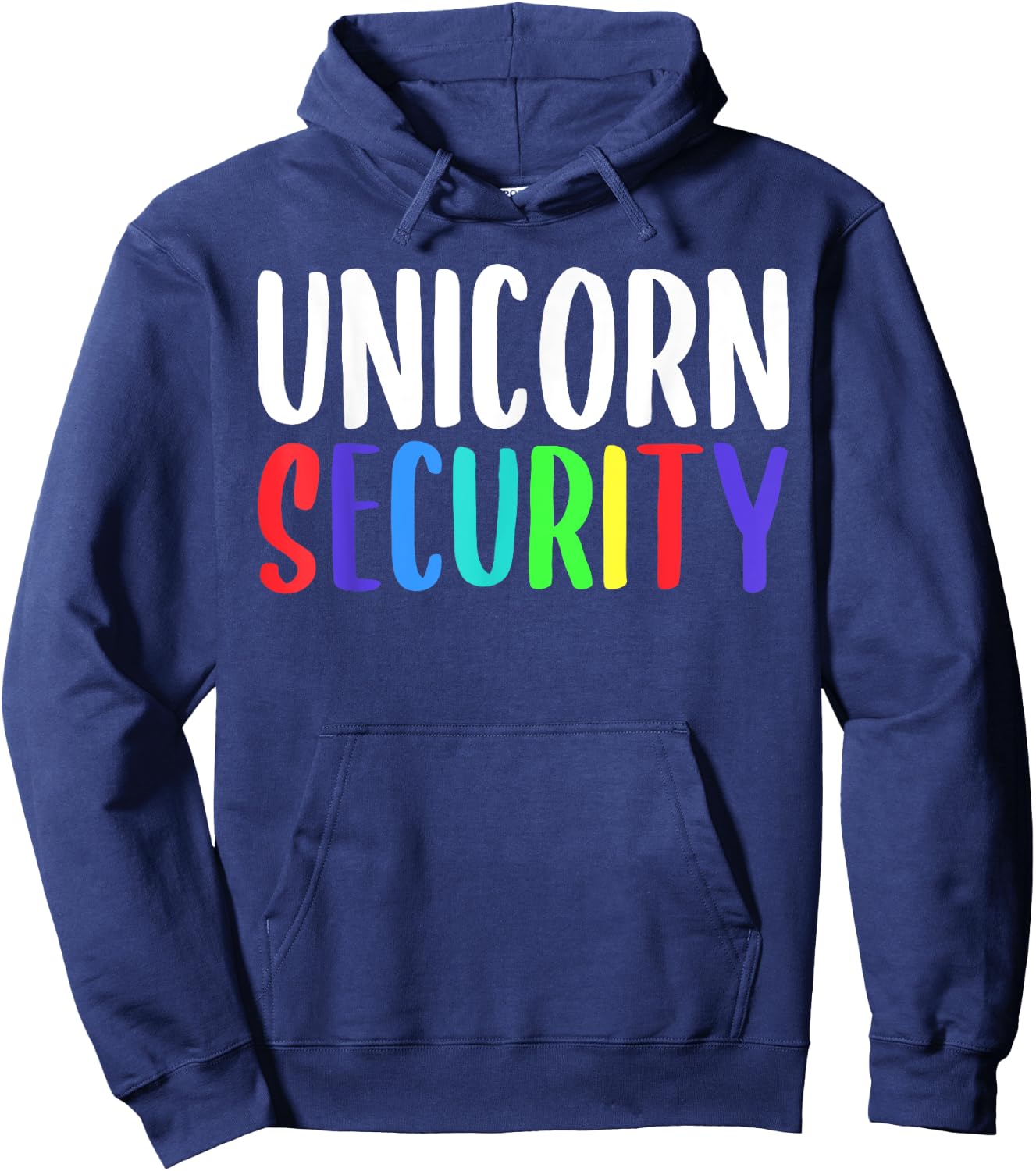 Unicorn Security Rainbow Halloween Costume Hoodie - Hoodie | Navy