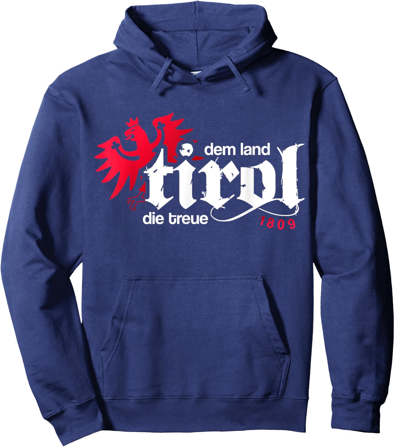 Dem Land Tirol die Treue Eagle Men Women Kids Tyrol Hoodie - Hoodie | Navy