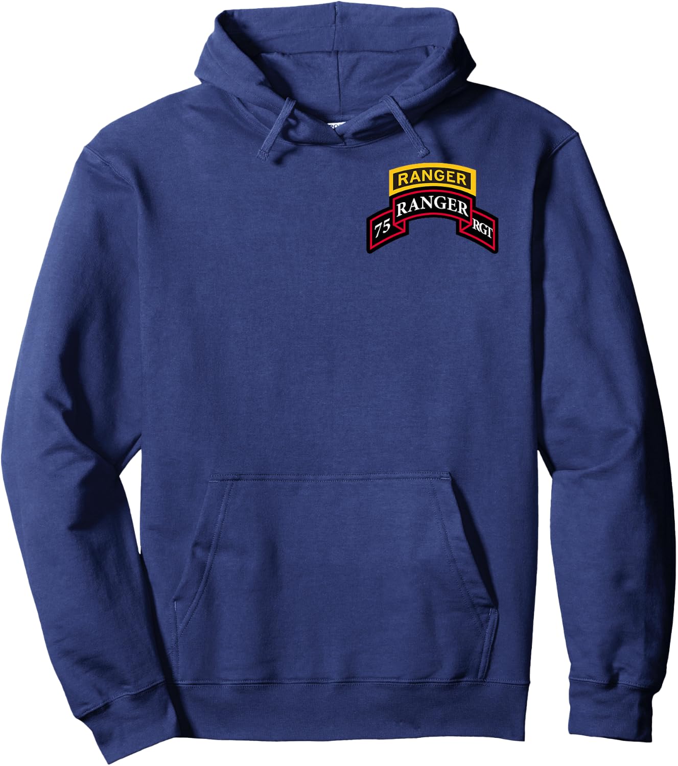 Army Ranger Shirt - 75th Ranger - Scroll & Tab "Classic" Hoodie - Hoodie | Navy