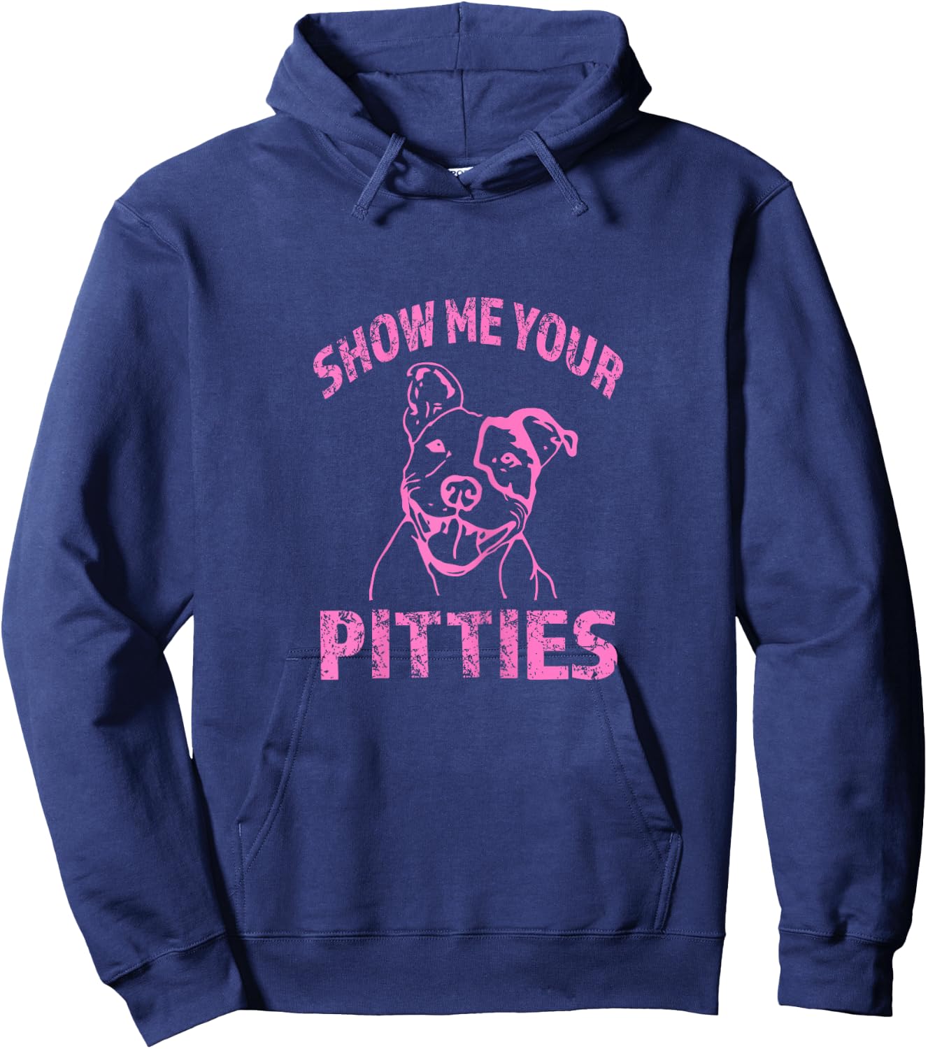 Funny Show Me Your Pitties - Shirt -Pink Hoodie - Hoodie | Navy