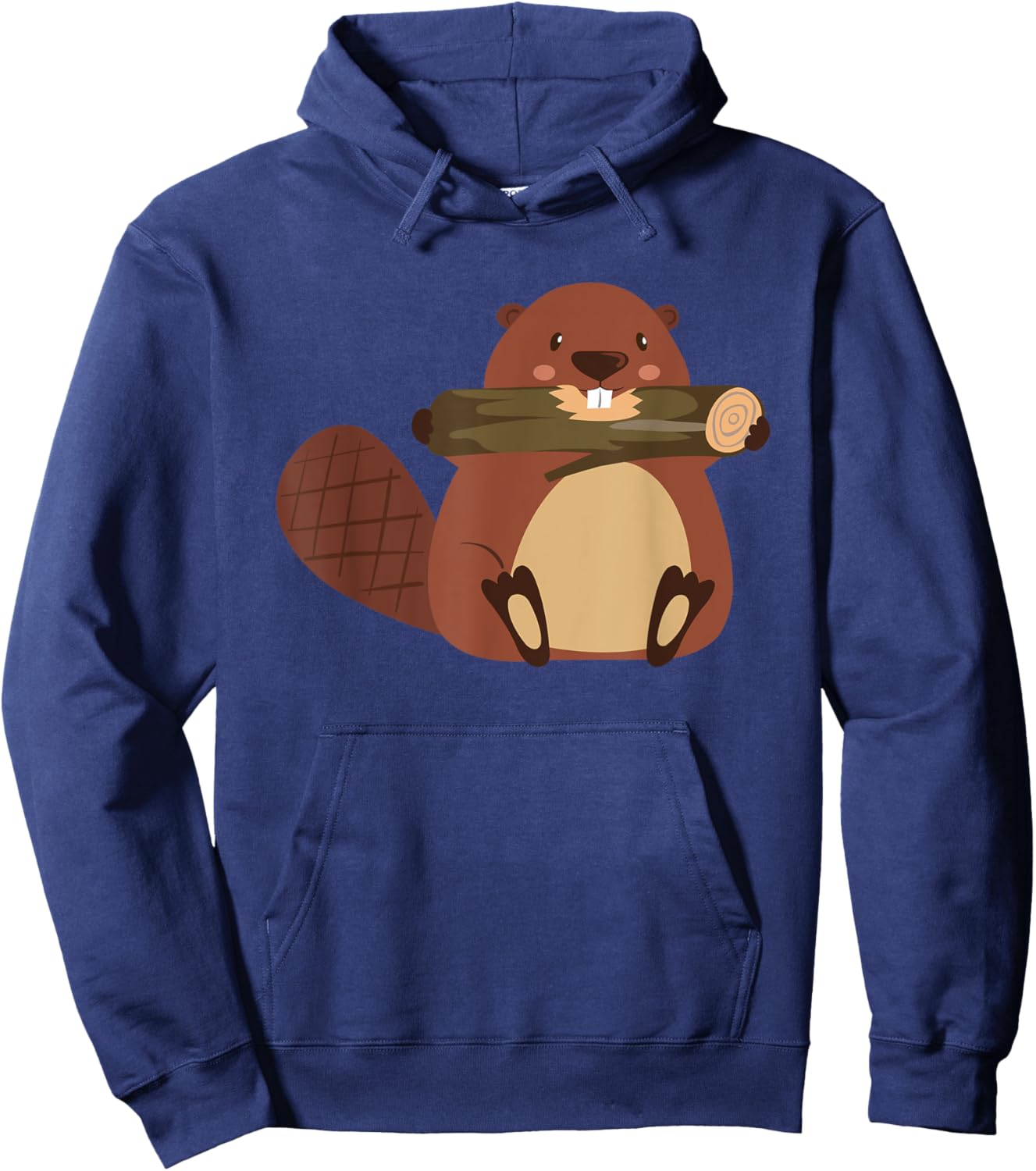 Kids Beaver Shirt For Boys Or Girls | Cute Beaver Gift Hoodie - Hoodie | Navy
